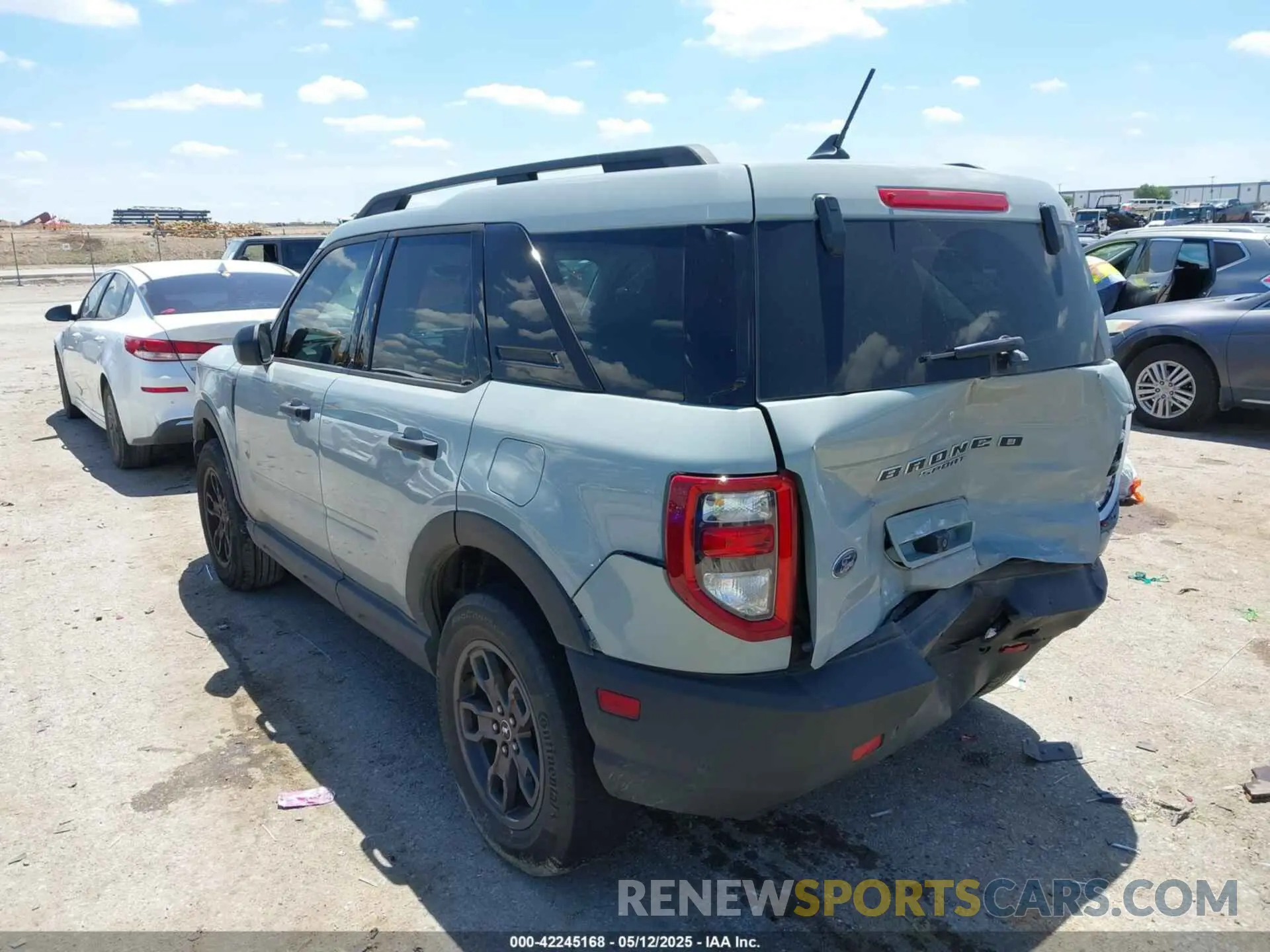 3 fotografías del automóvil dañado 3FMCR9B6XNRD65927 FORD BRONCO SPORT 2022