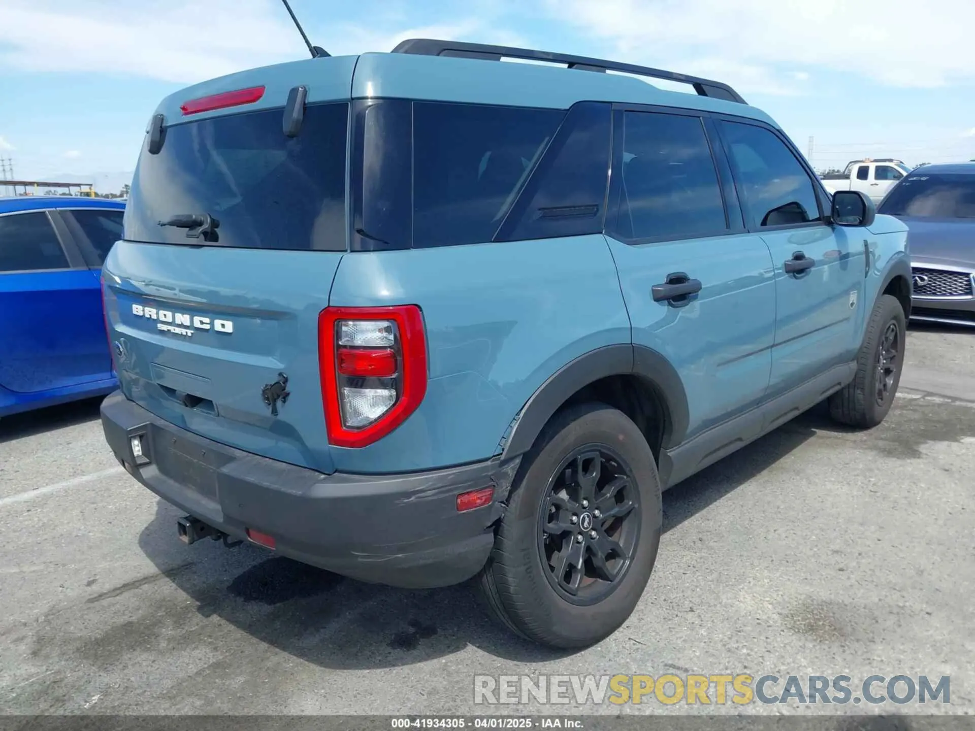 4 fotografías del automóvil dañado 3FMCR9B6XNRD72974 FORD BRONCO SPORT 2022
