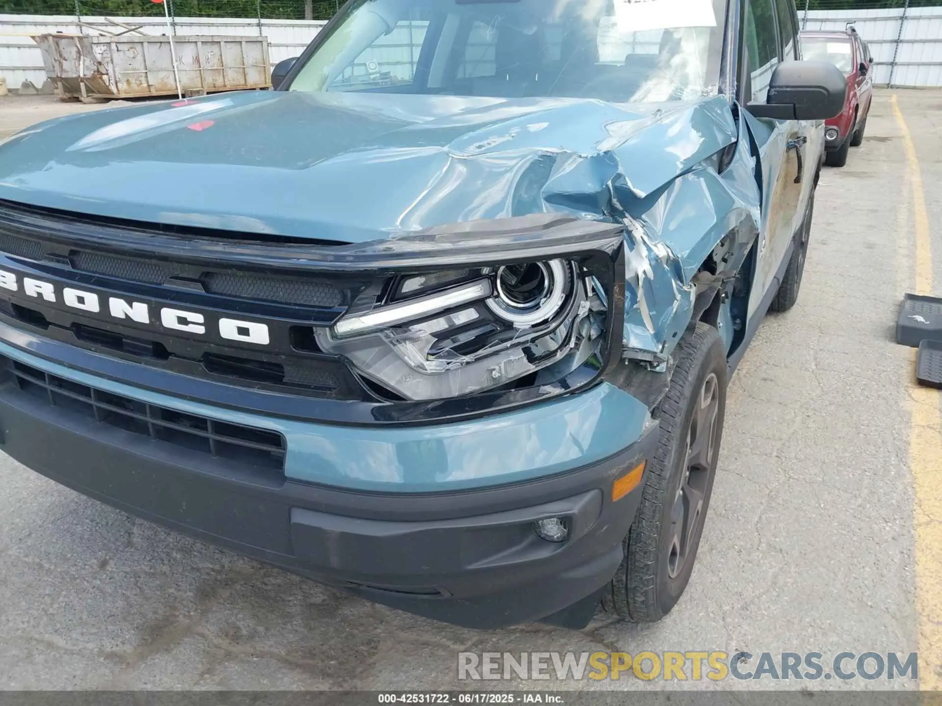 6 fotografías del automóvil dañado 3FMCR9C67NRD57654 FORD BRONCO SPORT 2022