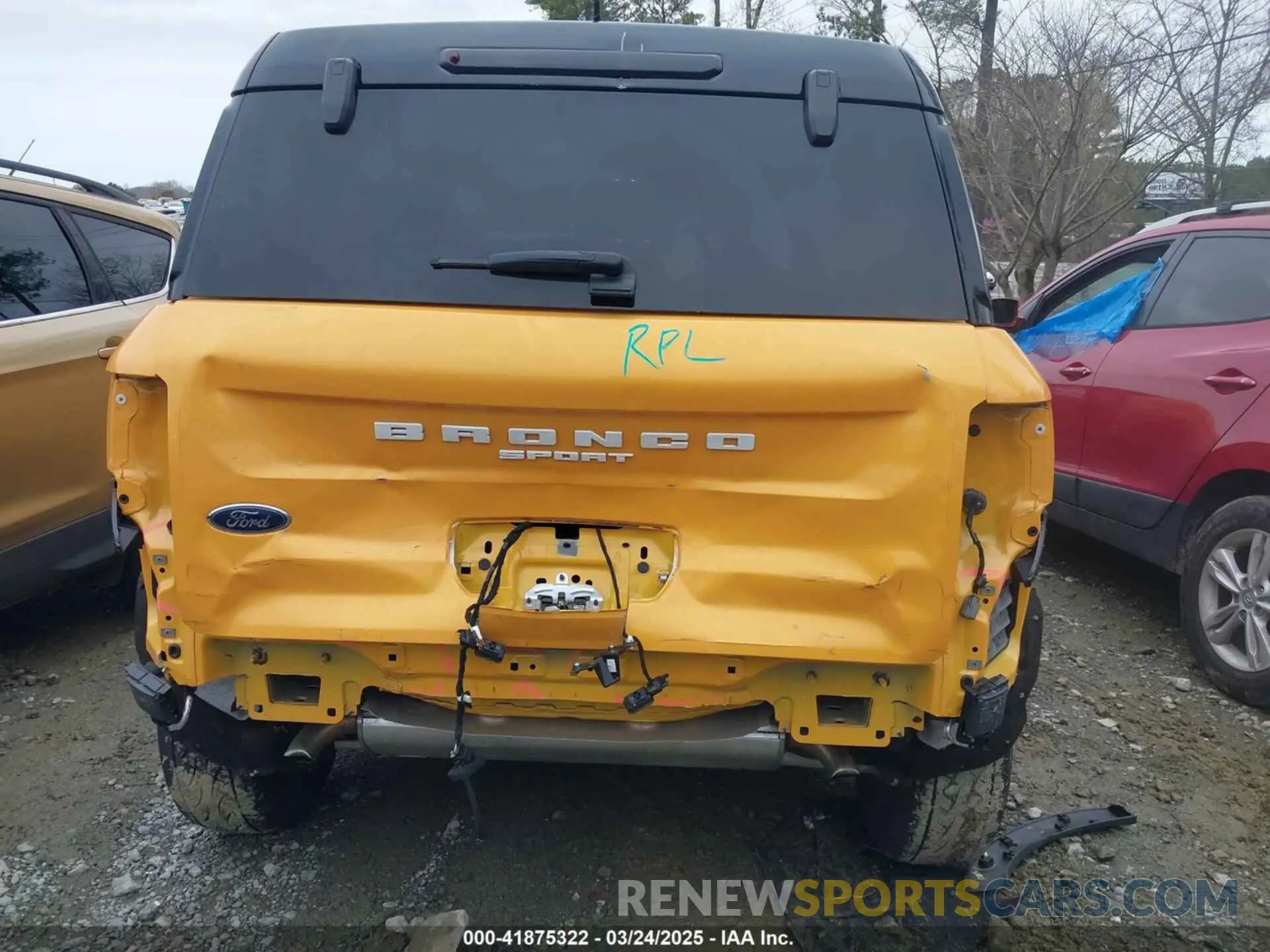 6 fotografías del automóvil dañado 3FMCR9D97NRD64967 FORD BRONCO SPORT 2022
