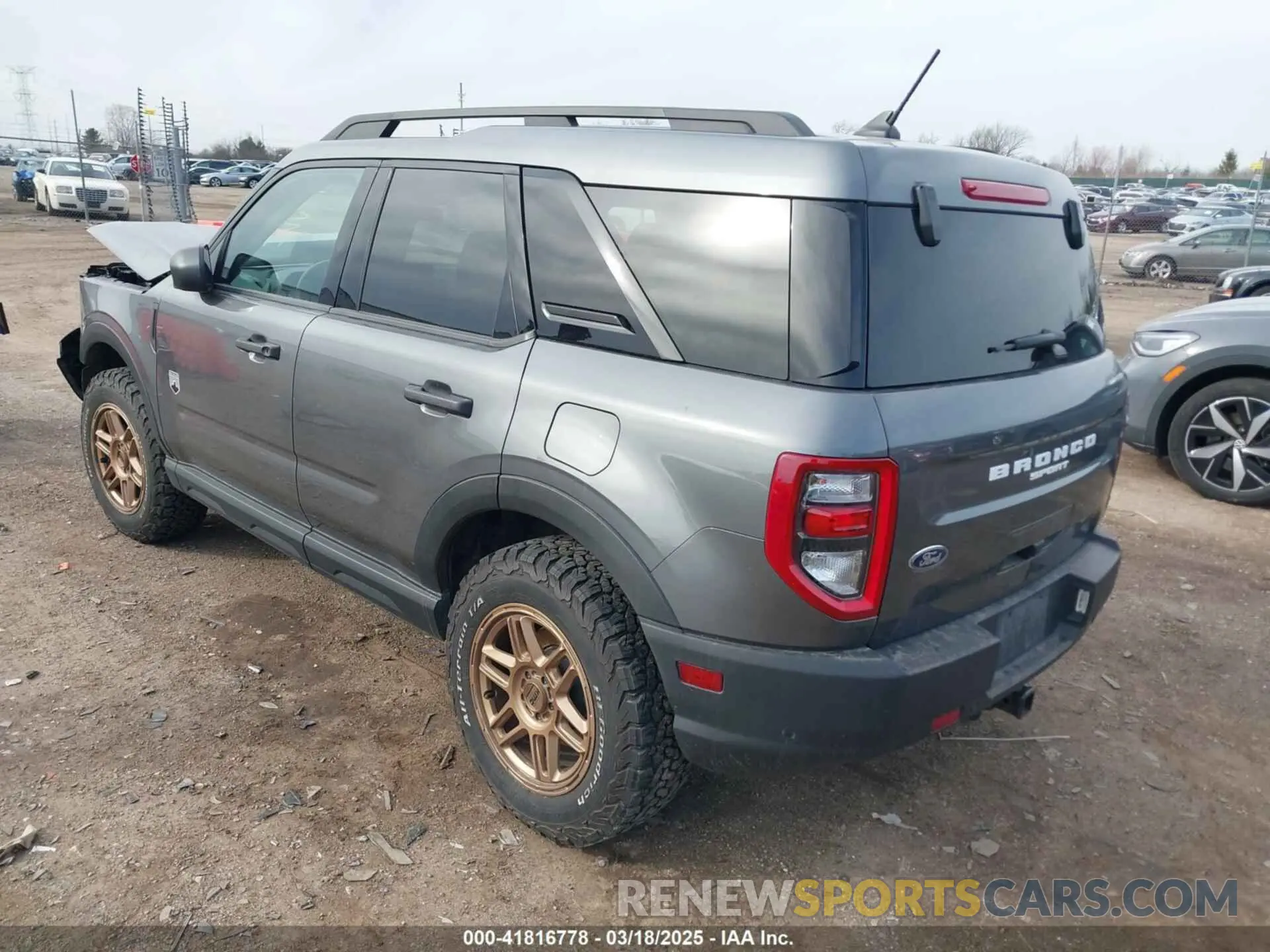3 fotografías del automóvil dañado 3FMCR9B61PRD05246 FORD BRONCO SPORT 2023