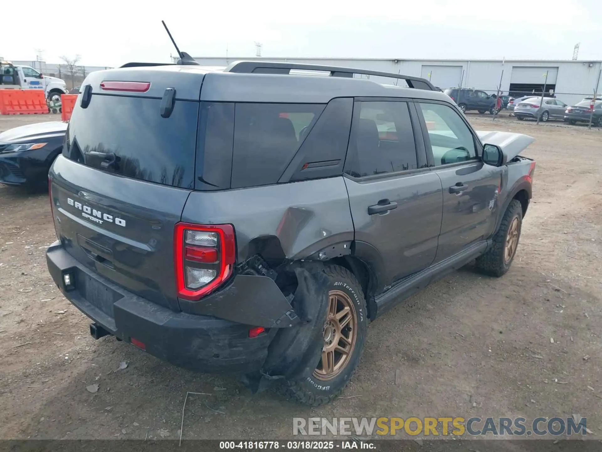 4 fotografías del automóvil dañado 3FMCR9B61PRD05246 FORD BRONCO SPORT 2023
