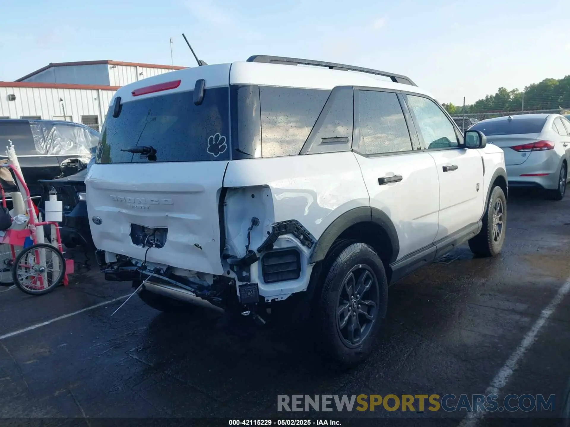 4 fotografías del automóvil dañado 3FMCR9B62PRE21443 FORD BRONCO SPORT 2023