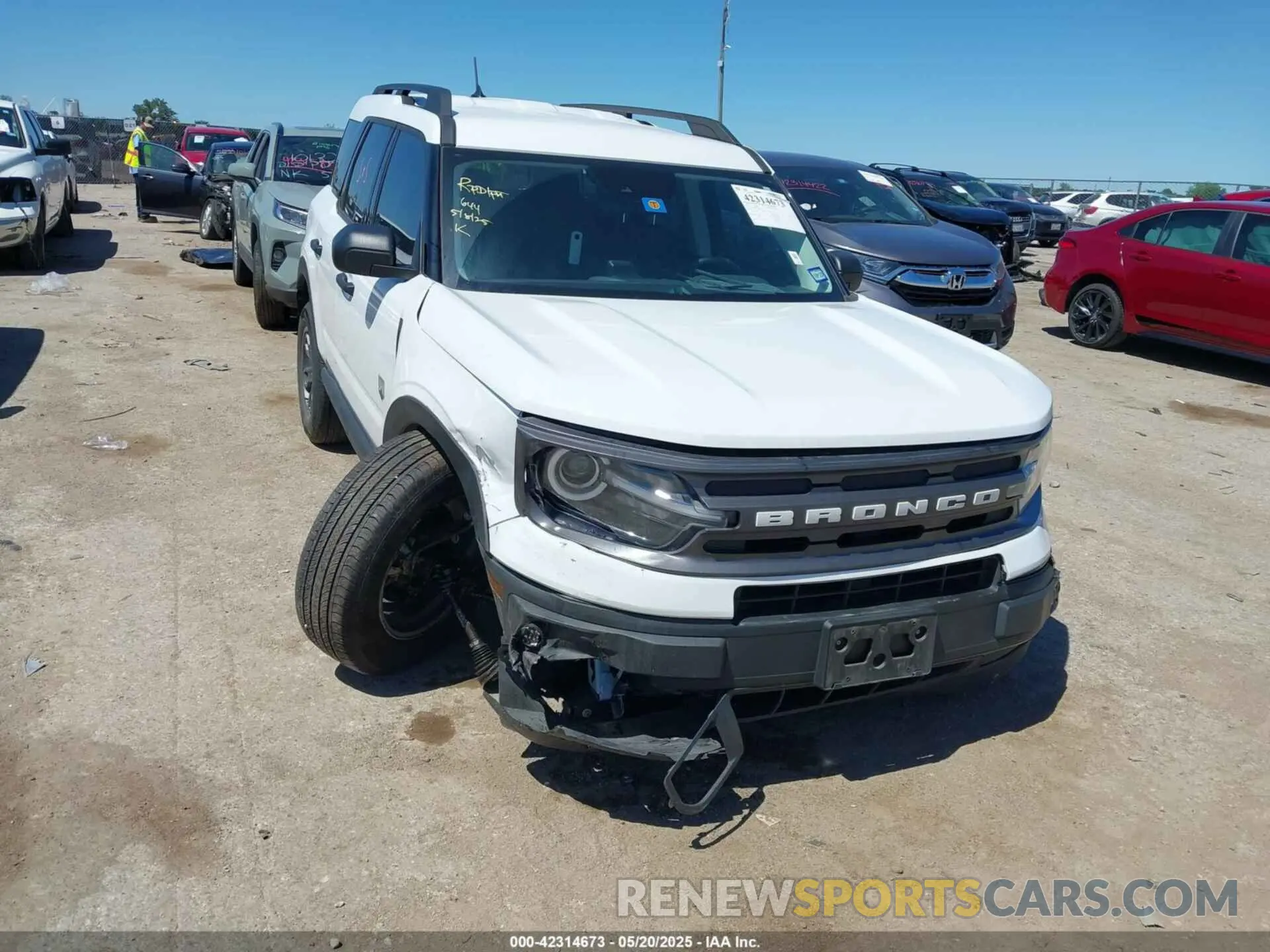 1 fotografías del automóvil dañado 3FMCR9B65PRE10890 FORD BRONCO SPORT 2023