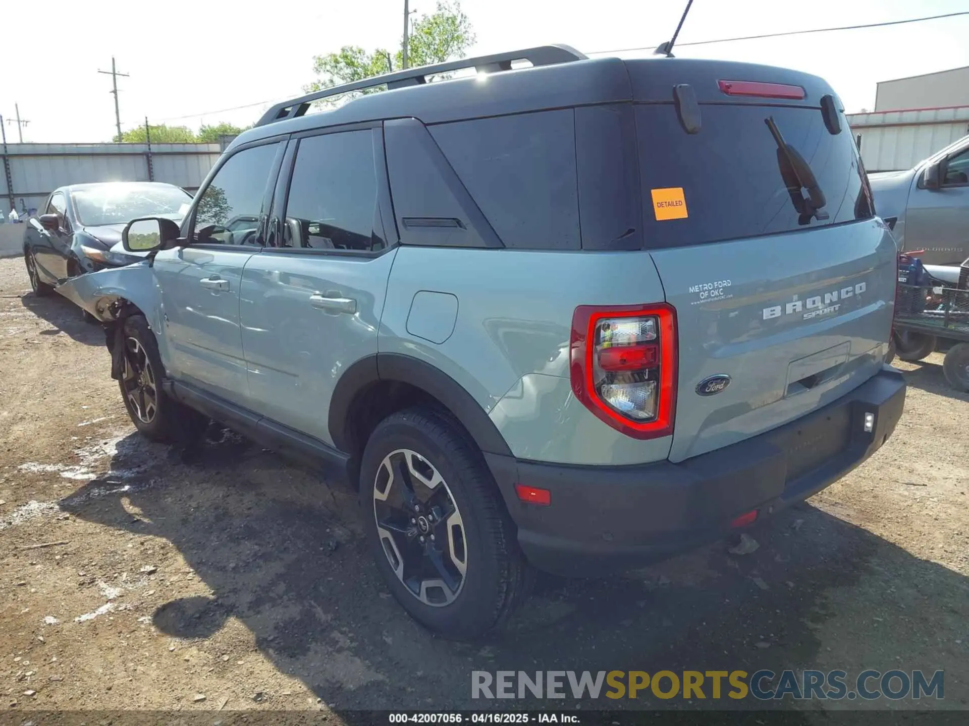 3 fotografías del automóvil dañado 3FMCR9C6XPRD60485 FORD BRONCO SPORT 2023