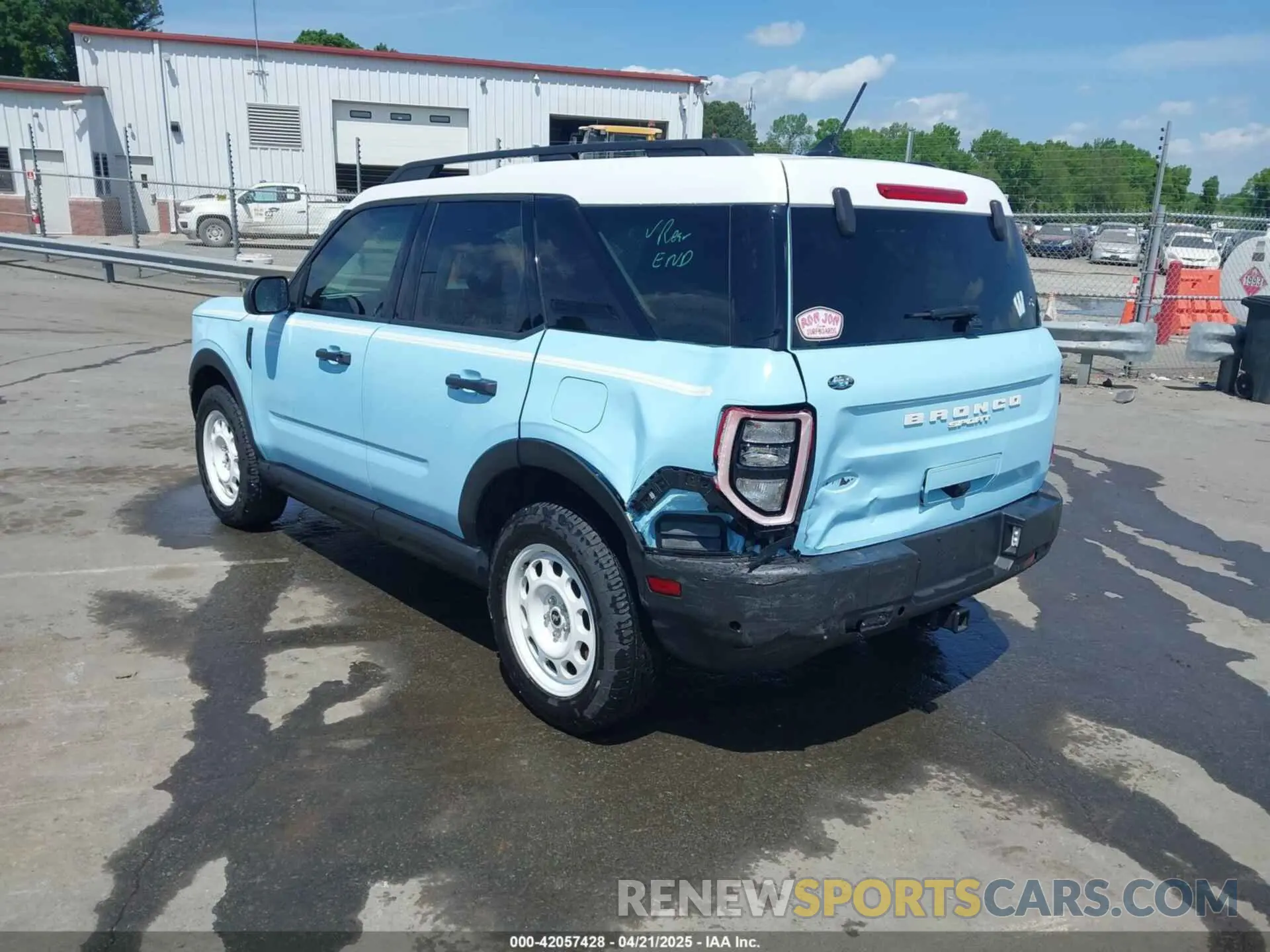 3 fotografías del automóvil dañado 3FMCR9G63PRE21640 FORD BRONCO SPORT 2023
