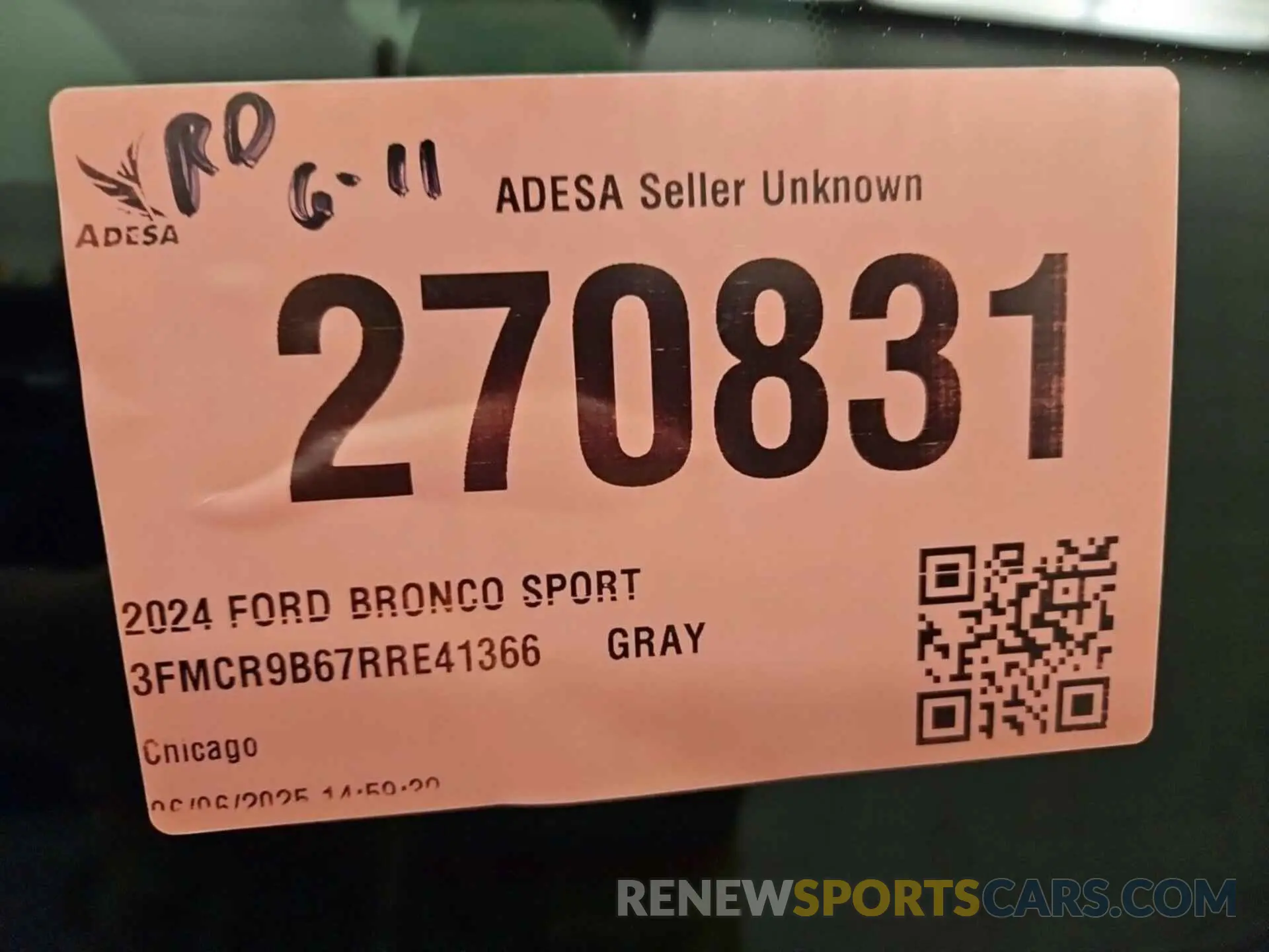 47 fotografías del automóvil dañado 3FMCR9B67RRE41366 FORD BRONCO SPORT 2024