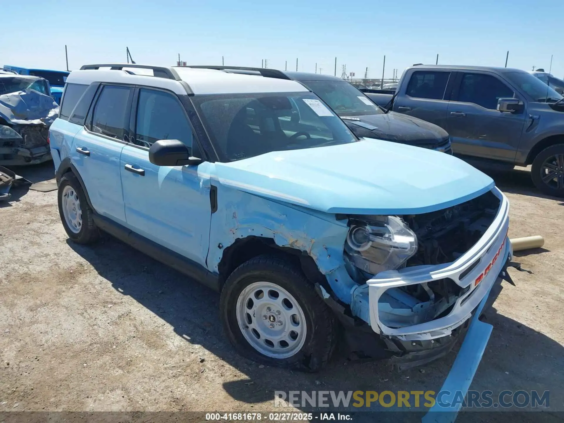 1 fotografías del automóvil dañado 3FMCR9G61RRE55367 FORD BRONCO SPORT 2024