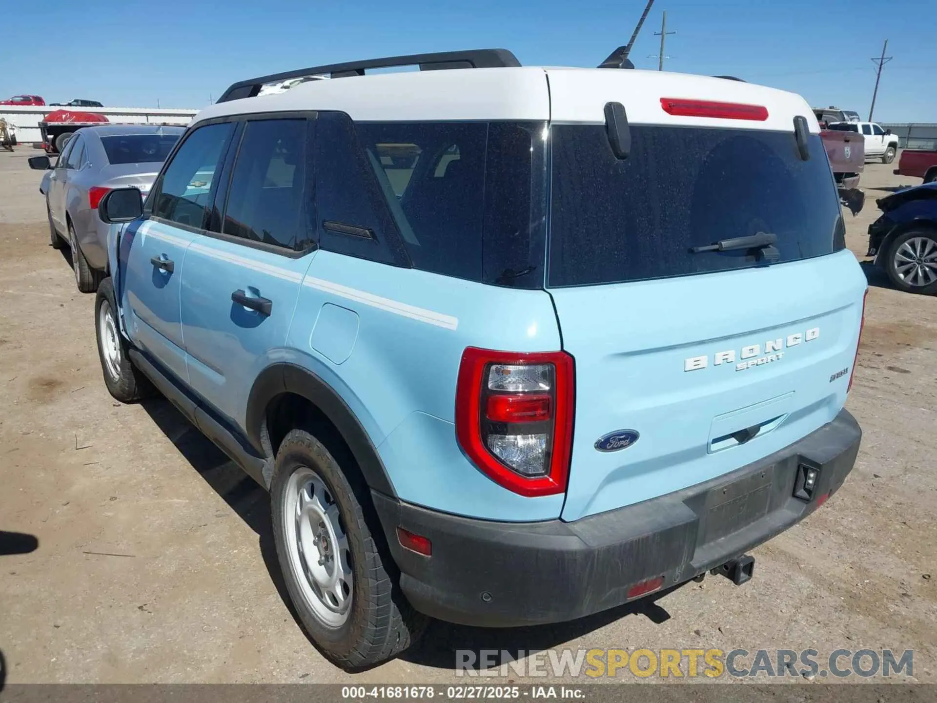 3 fotografías del automóvil dañado 3FMCR9G61RRE55367 FORD BRONCO SPORT 2024
