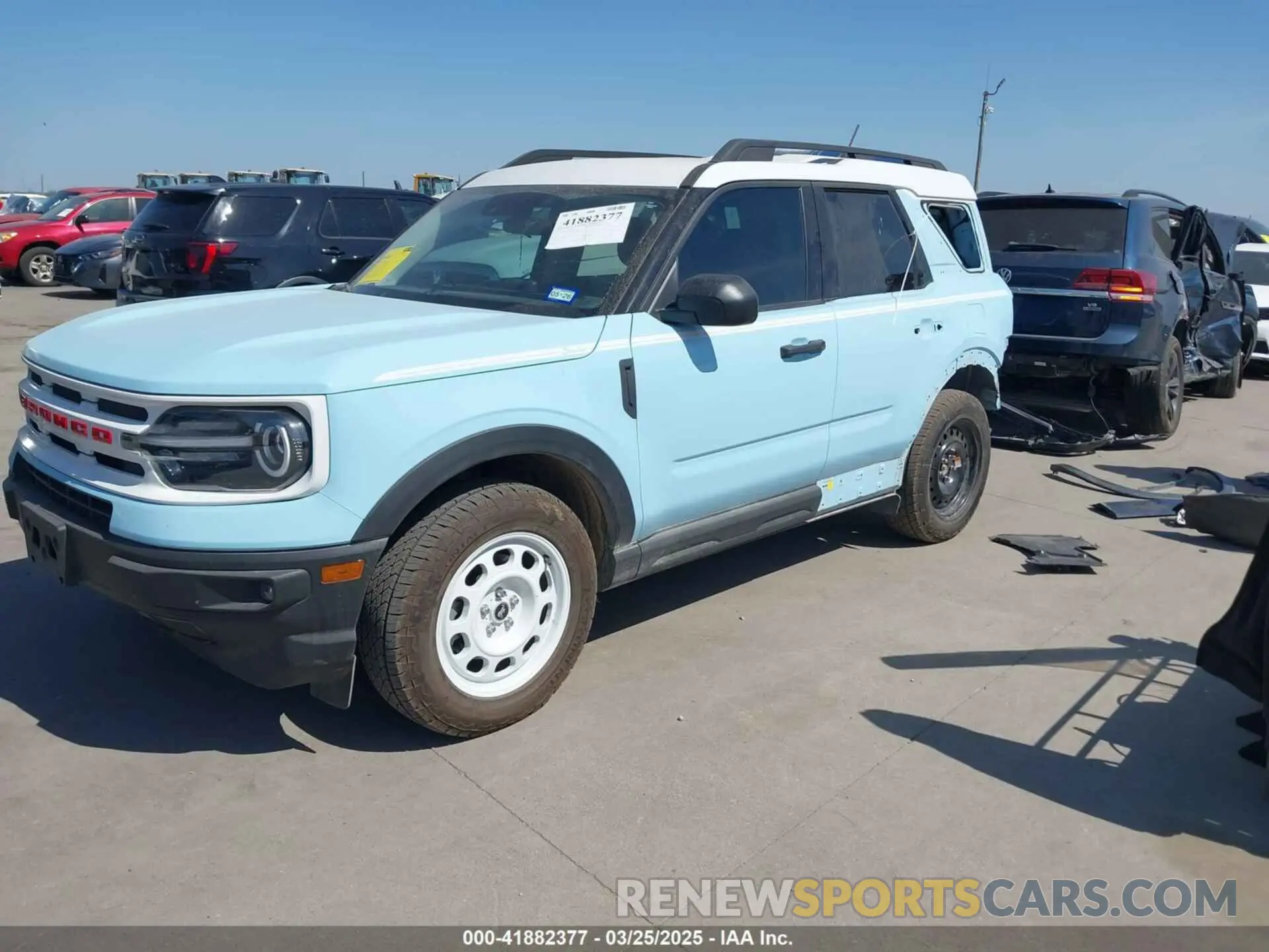 2 fotografías del automóvil dañado 3FMCR9G64RRE22640 FORD BRONCO SPORT 2024