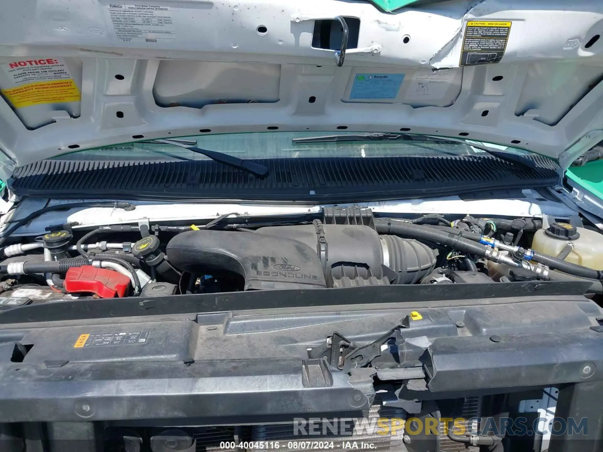 9 fotografías del automóvil dañado 1FDEE3FS6KDC17707 FORD E-350 CUTAWAY 2019