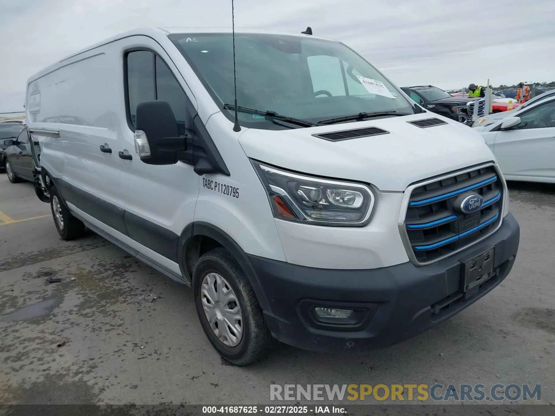 1 fotografías del automóvil dañado 1FTBW1YK1NKA29828 FORD E-TRANSIT-350 2022