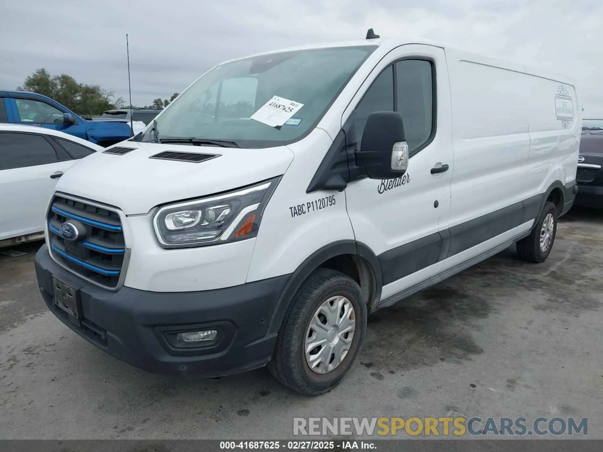 2 fotografías del automóvil dañado 1FTBW1YK1NKA29828 FORD E-TRANSIT-350 2022