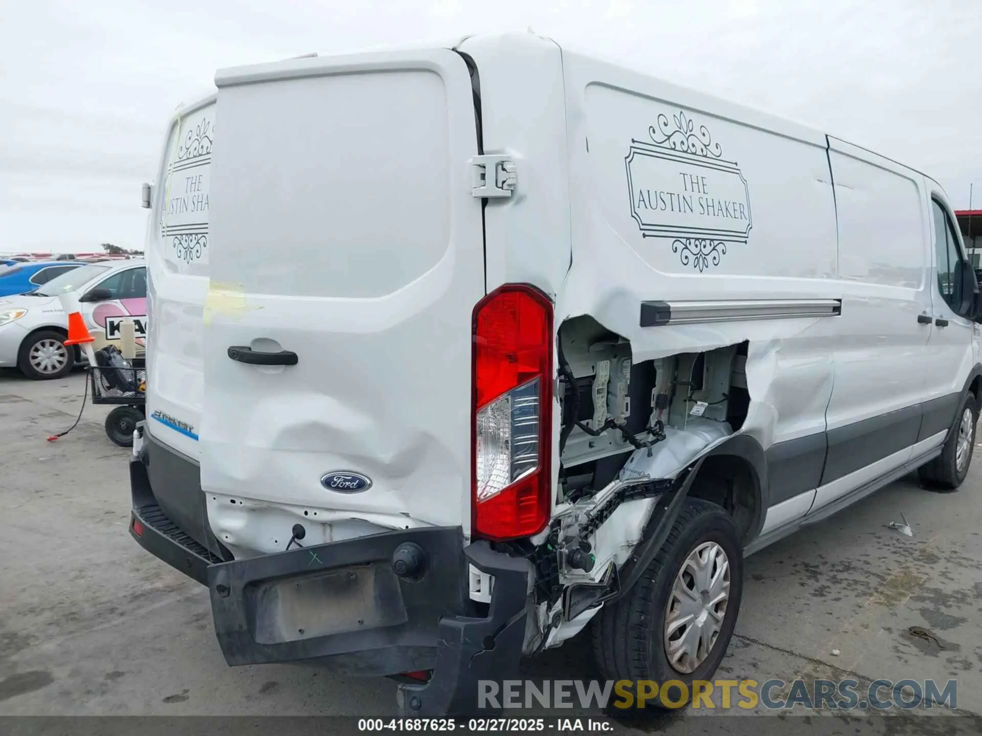6 fotografías del automóvil dañado 1FTBW1YK1NKA29828 FORD E-TRANSIT-350 2022