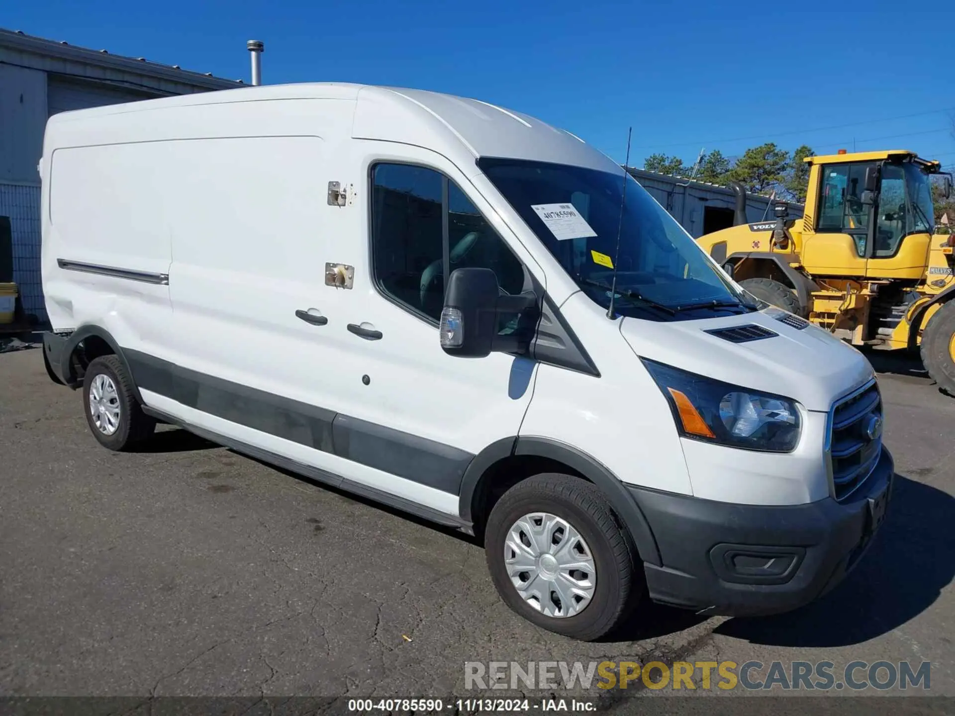 1 fotografías del automóvil dañado 1FTBW9CK0NKA50238 FORD E-TRANSIT-350 CARGO VAN 2022