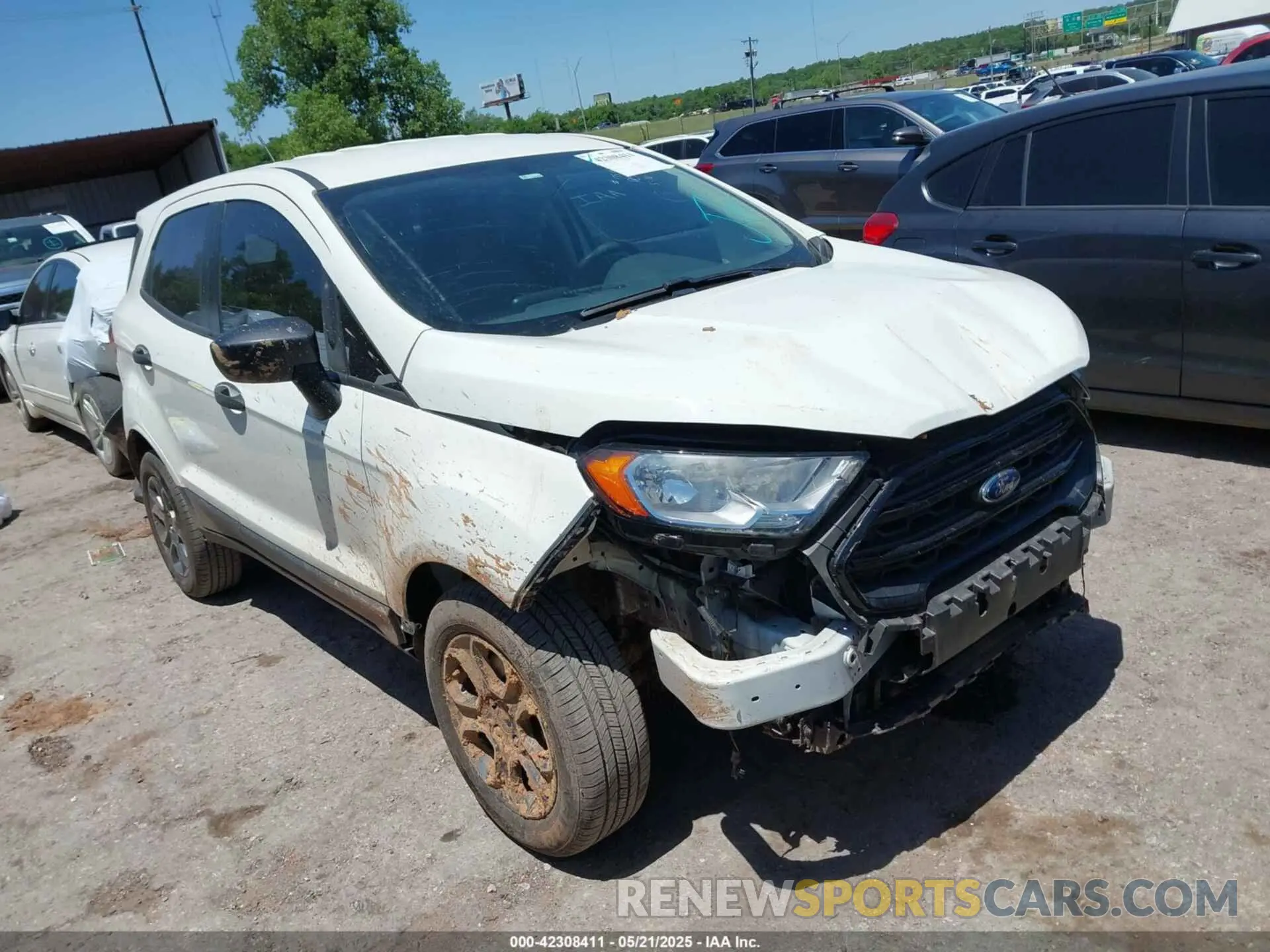 1 fotografías del automóvil dañado MAJ3S2FE6KC305063 FORD ECOSPORT 2019