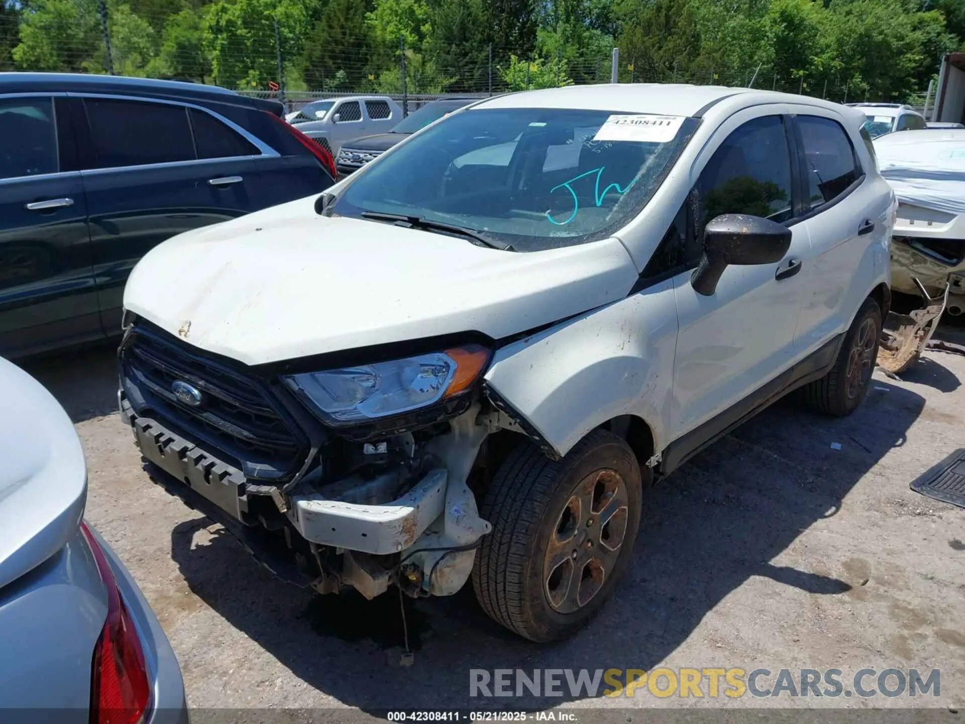 2 fotografías del automóvil dañado MAJ3S2FE6KC305063 FORD ECOSPORT 2019