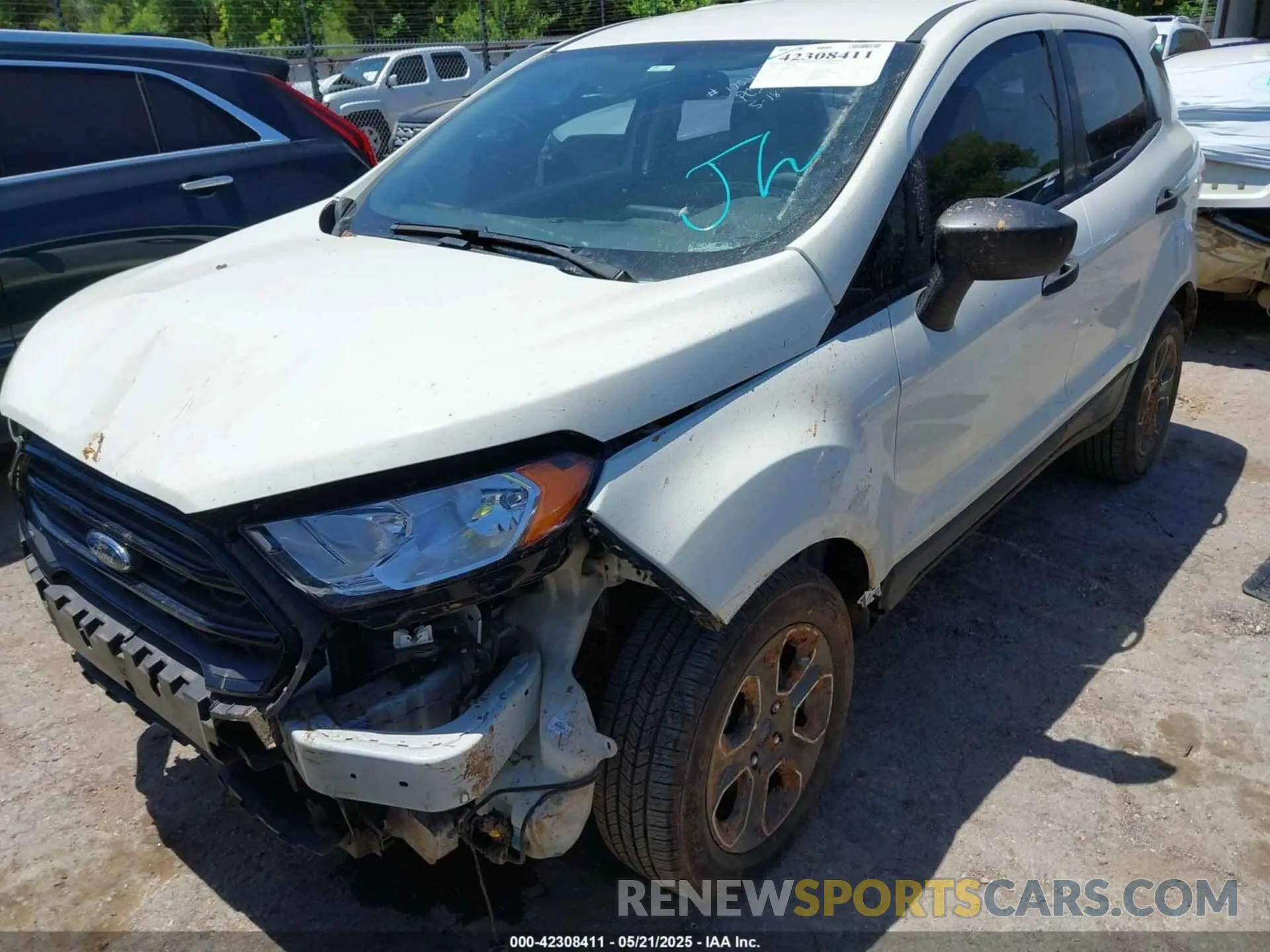 6 fotografías del automóvil dañado MAJ3S2FE6KC305063 FORD ECOSPORT 2019