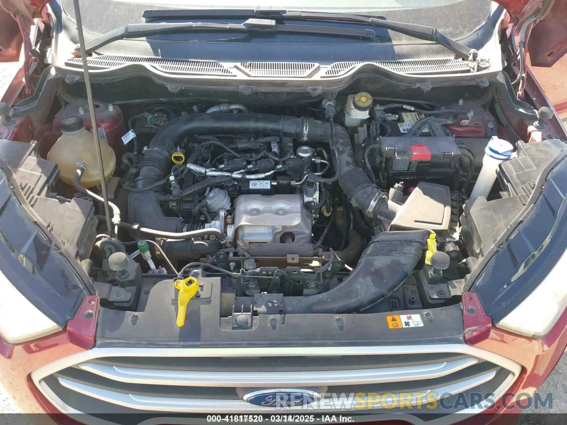 10 fotografías del automóvil dañado MAJ3S2GE0KC294060 FORD ECOSPORT 2019