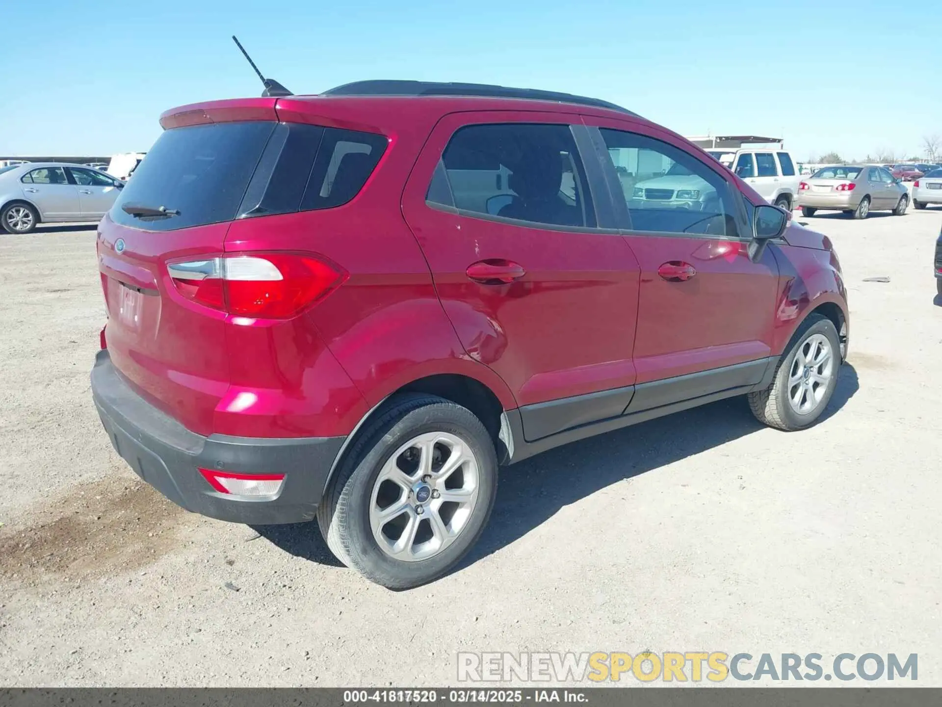 4 fotografías del automóvil dañado MAJ3S2GE0KC294060 FORD ECOSPORT 2019