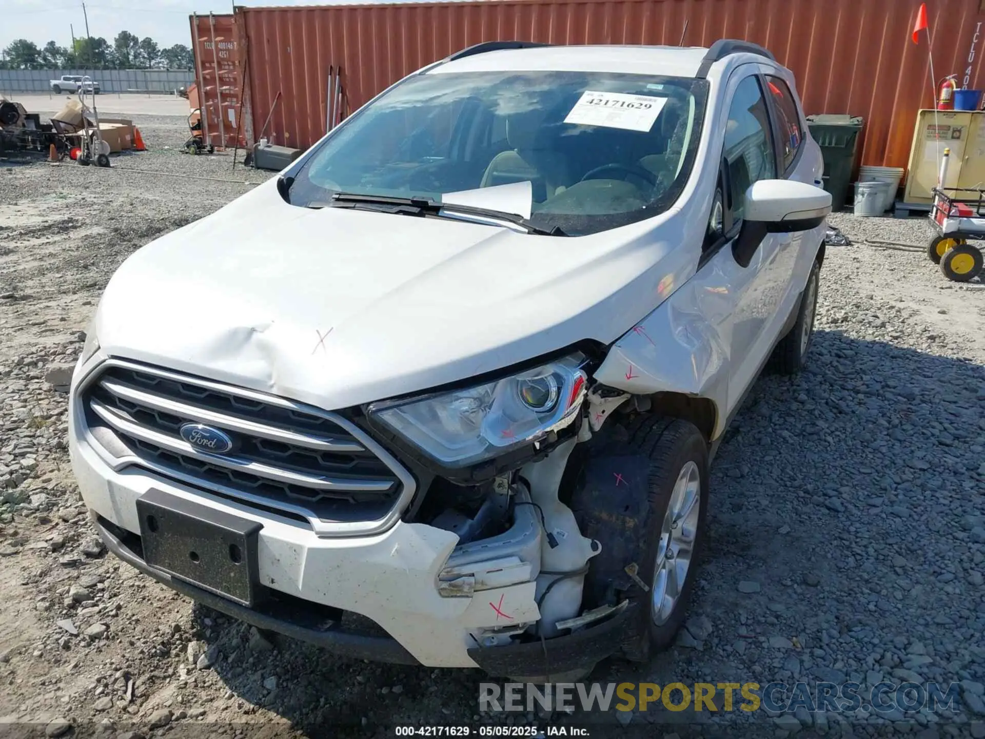 6 fotografías del automóvil dañado MAJ3S2GE1KC273928 FORD ECOSPORT 2019