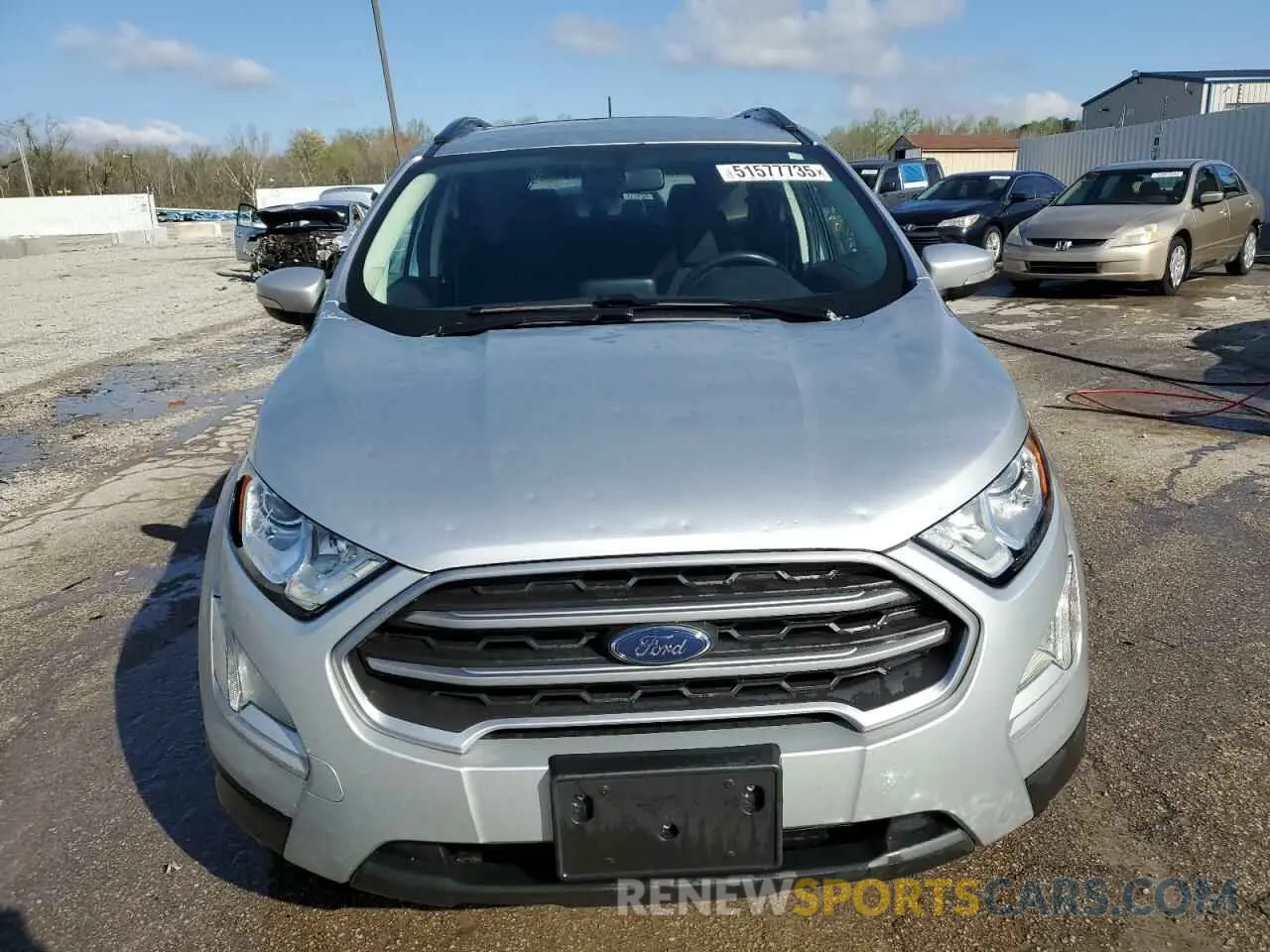 5 fotografías del automóvil dañado MAJ3S2GE2KC277311 FORD ECOSPORT 2019