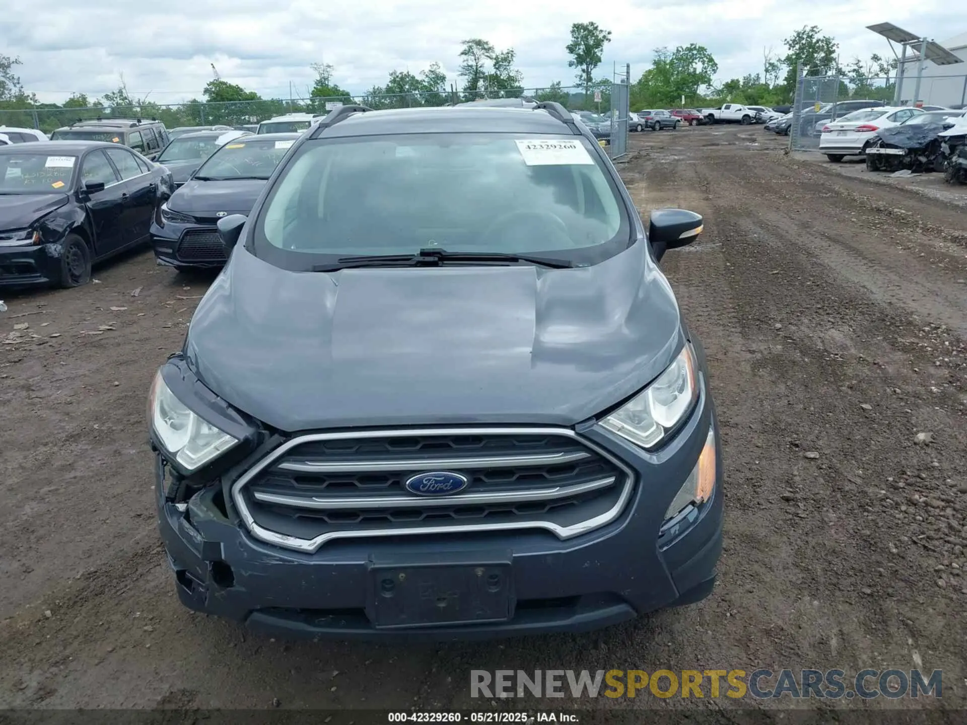 12 fotografías del automóvil dañado MAJ3S2GE2KC288289 FORD ECOSPORT 2019