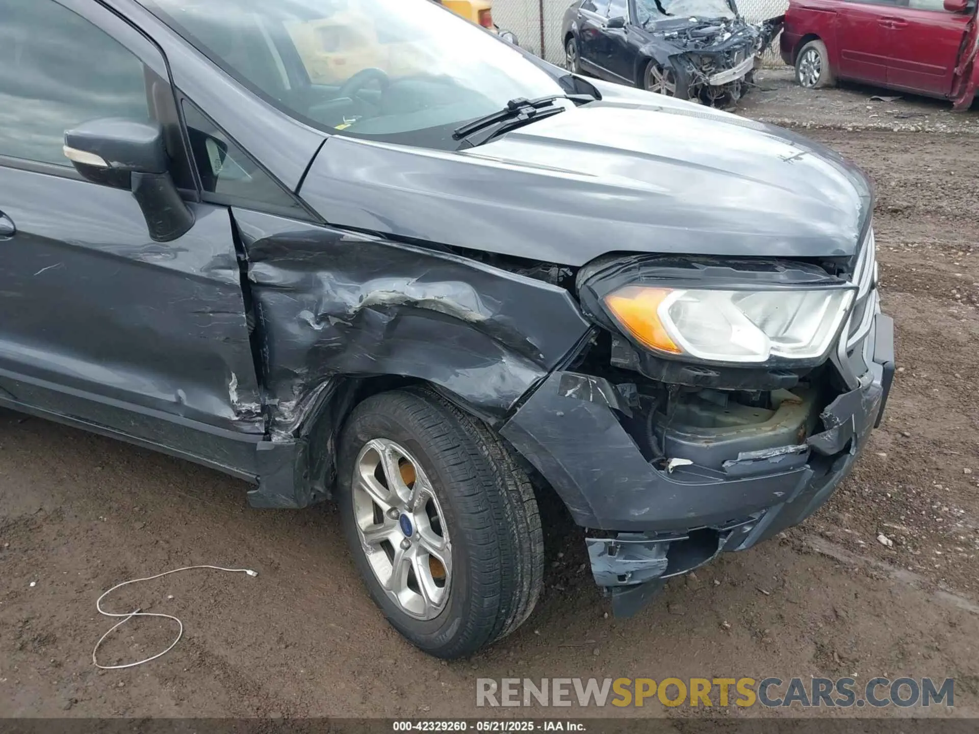 6 fotografías del automóvil dañado MAJ3S2GE2KC288289 FORD ECOSPORT 2019