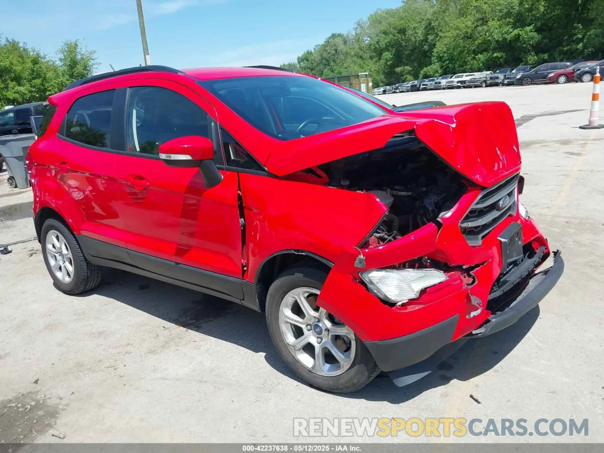 1 fotografías del automóvil dañado MAJ3S2GE2KC304409 FORD ECOSPORT 2019