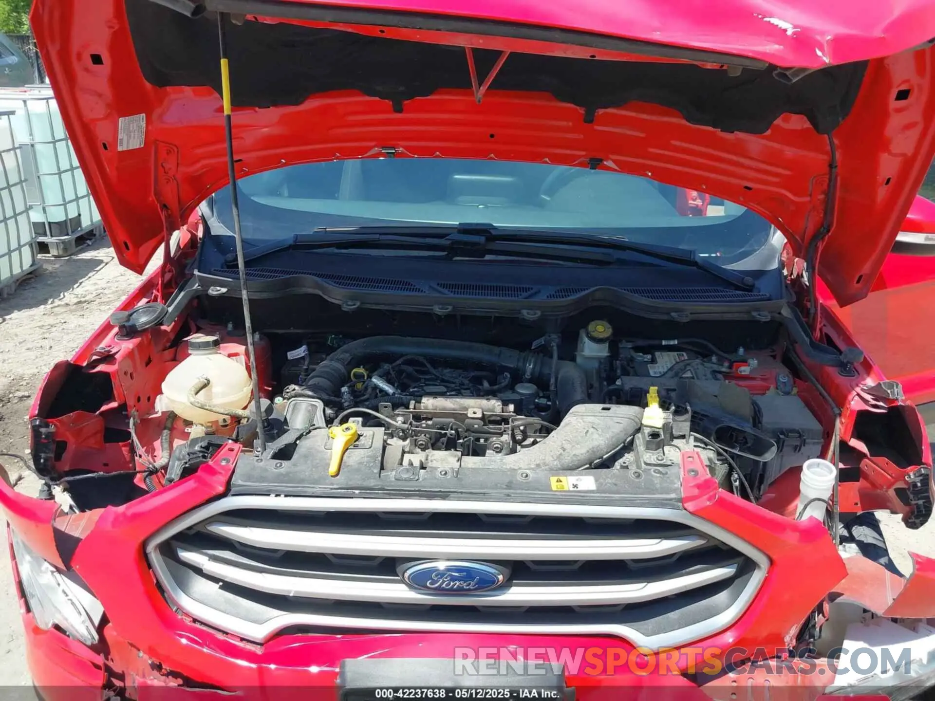 10 fotografías del automóvil dañado MAJ3S2GE2KC304409 FORD ECOSPORT 2019