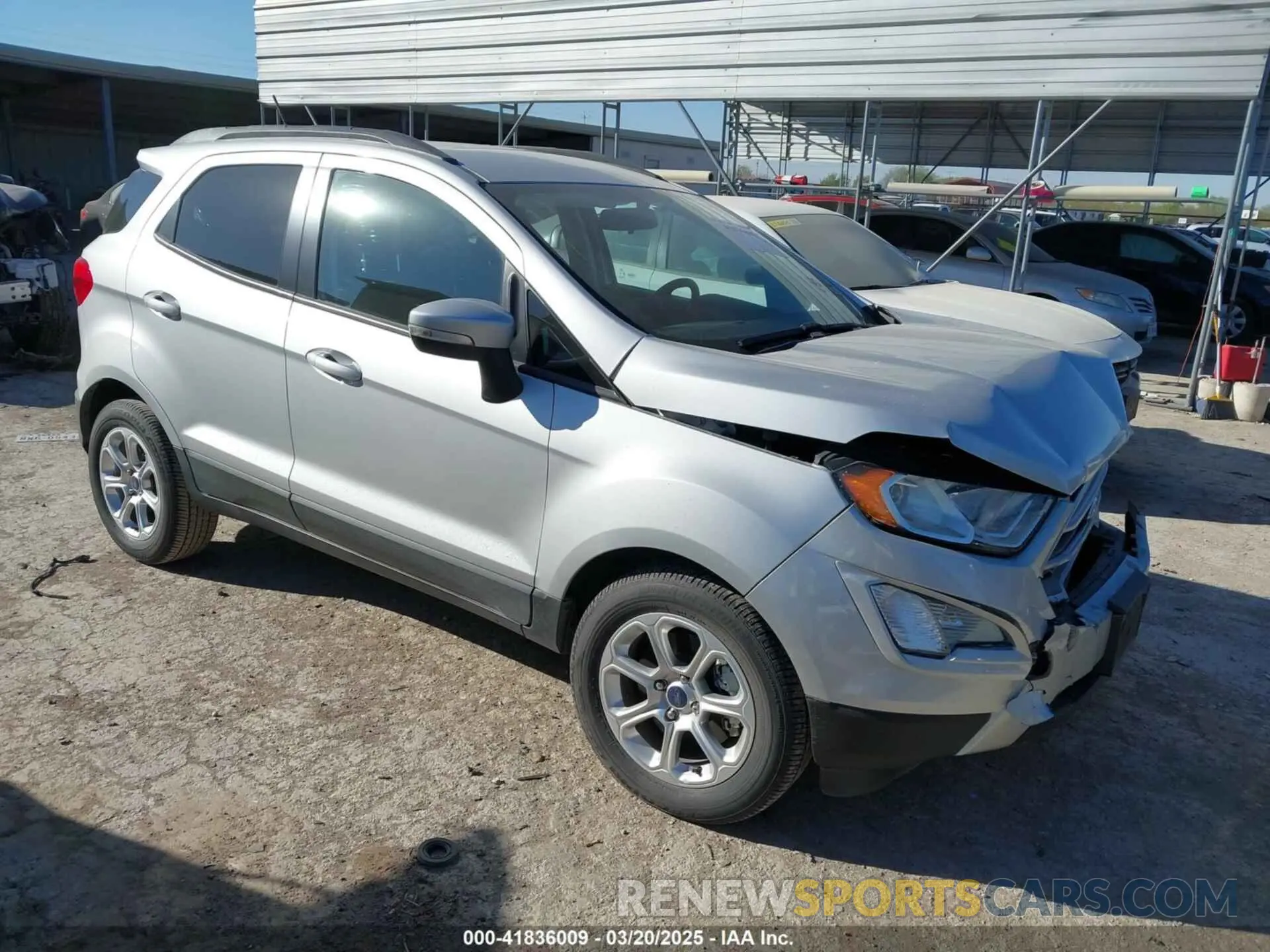 1 fotografías del automóvil dañado MAJ3S2GE3KC269072 FORD ECOSPORT 2019