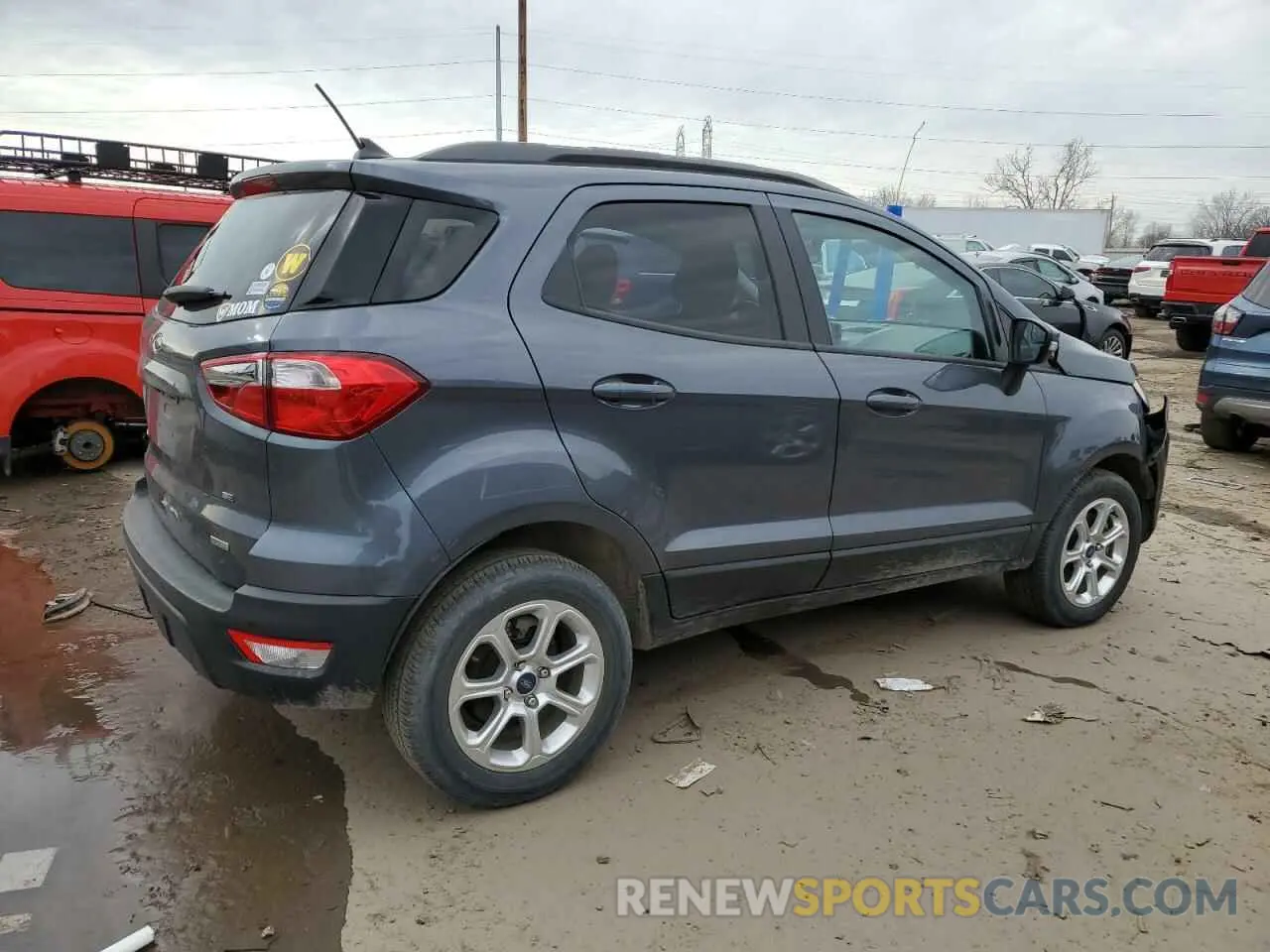 3 fotografías del automóvil dañado MAJ3S2GE4KC271607 FORD ECOSPORT 2019