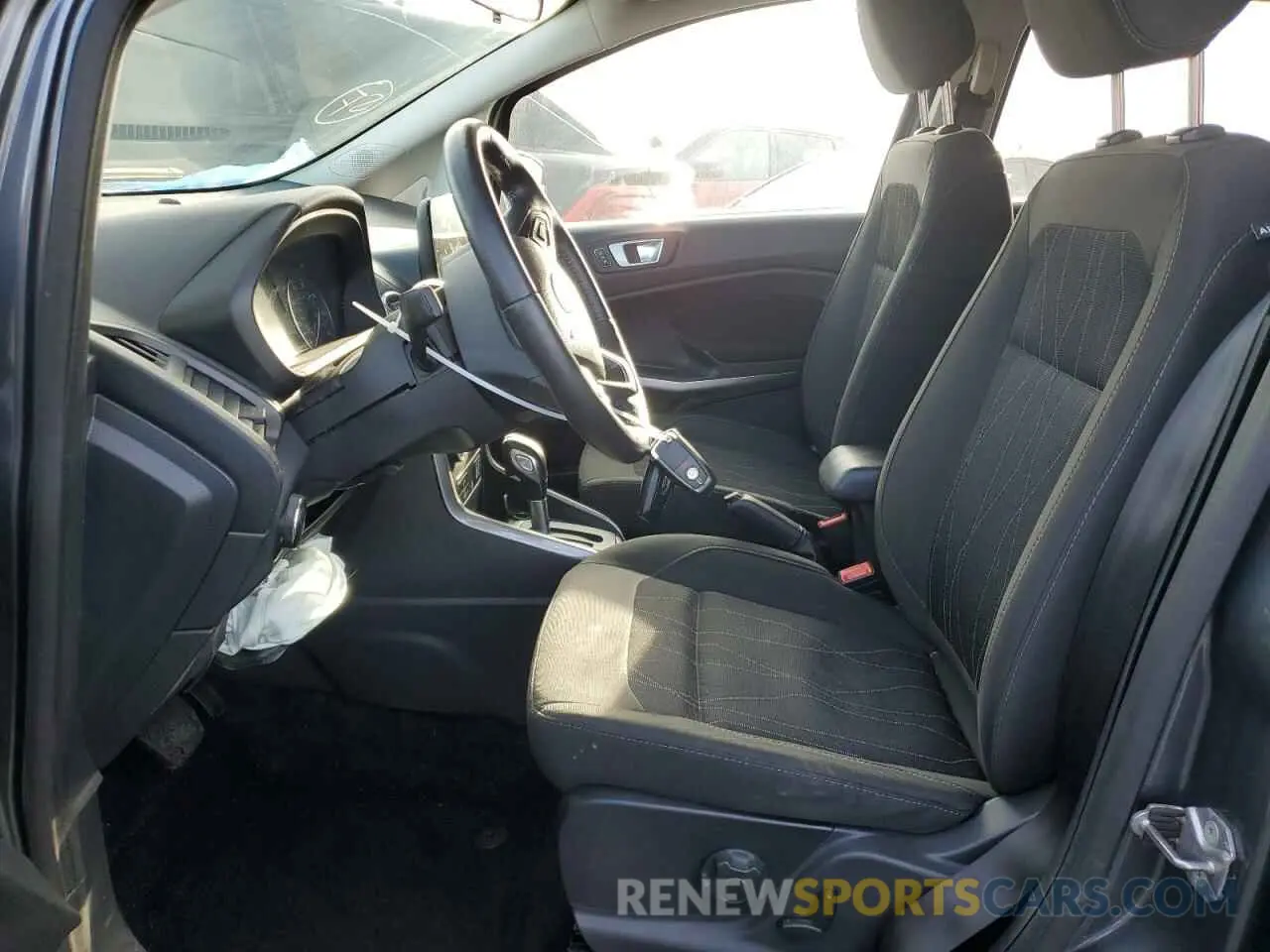 7 fotografías del automóvil dañado MAJ3S2GE5KC250555 FORD ECOSPORT 2019