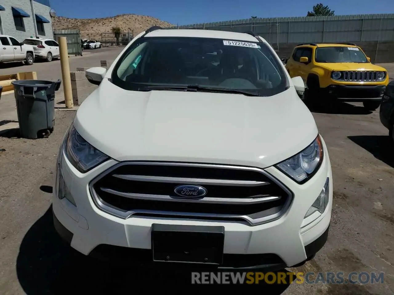 5 fotografías del automóvil dañado MAJ3S2GE5KC304405 FORD ECOSPORT 2019