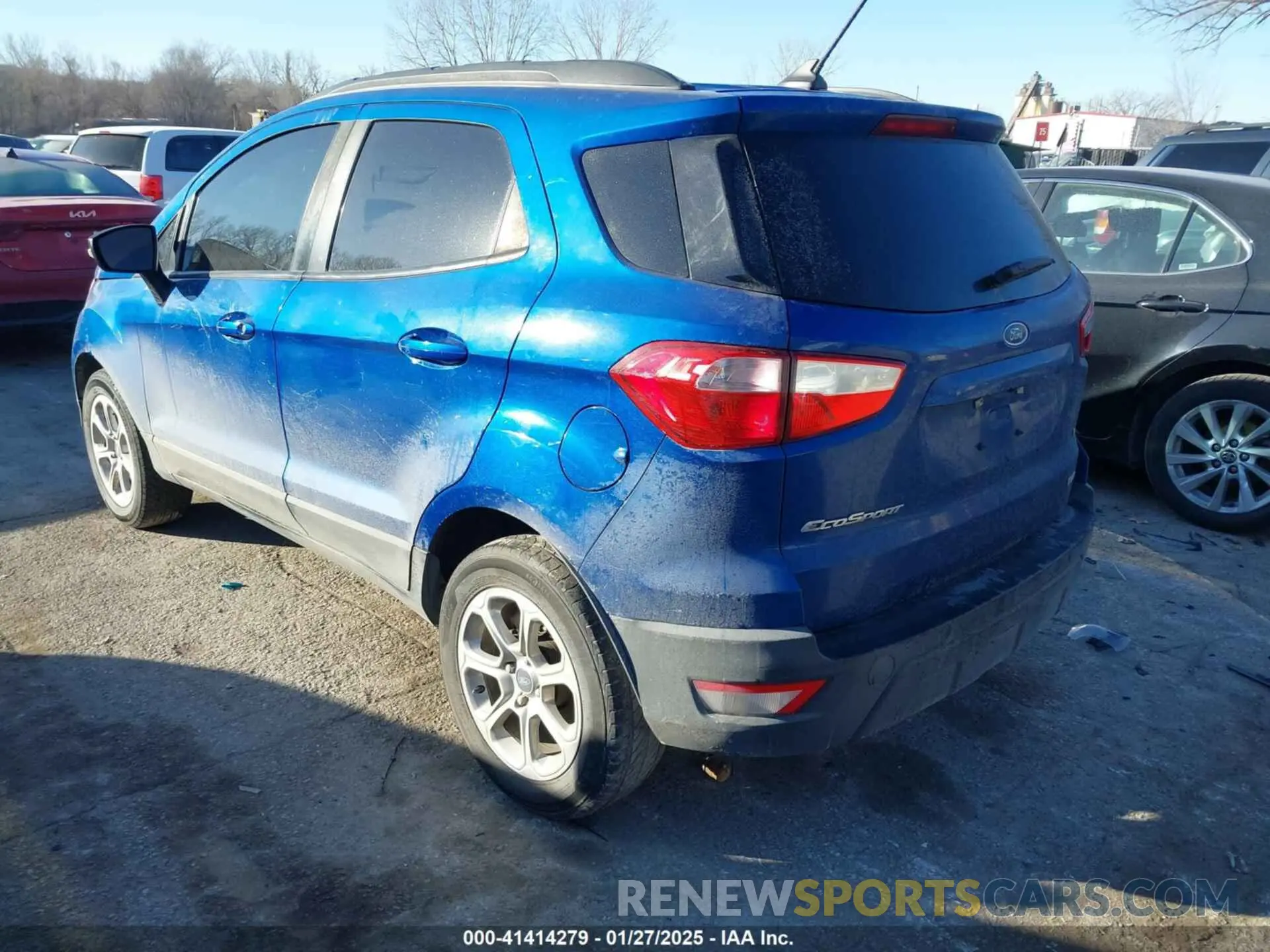 3 fotografías del automóvil dañado MAJ3S2GE6KC274119 FORD ECOSPORT 2019