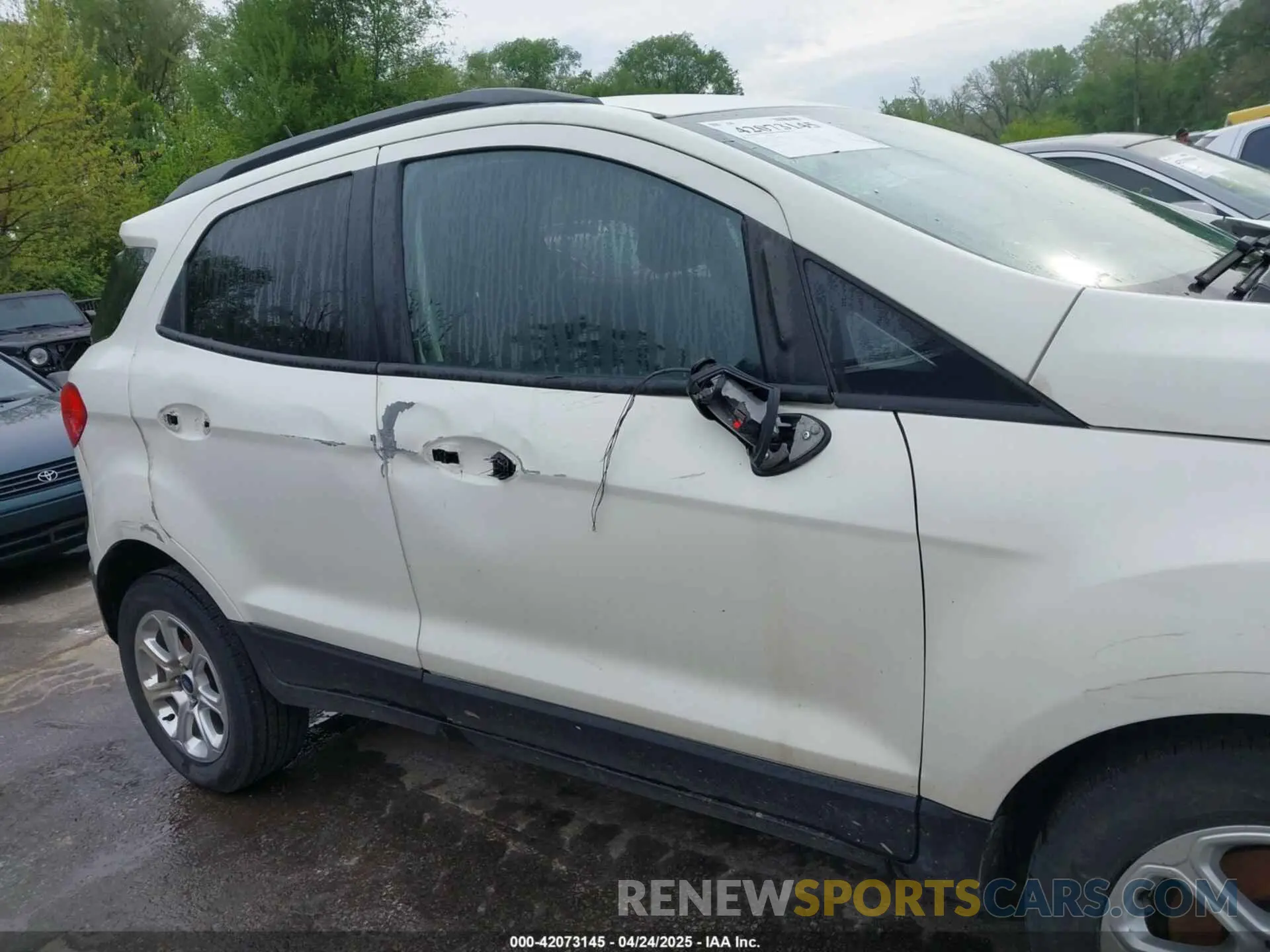 6 fotografías del automóvil dañado MAJ3S2GE7KC290961 FORD ECOSPORT 2019