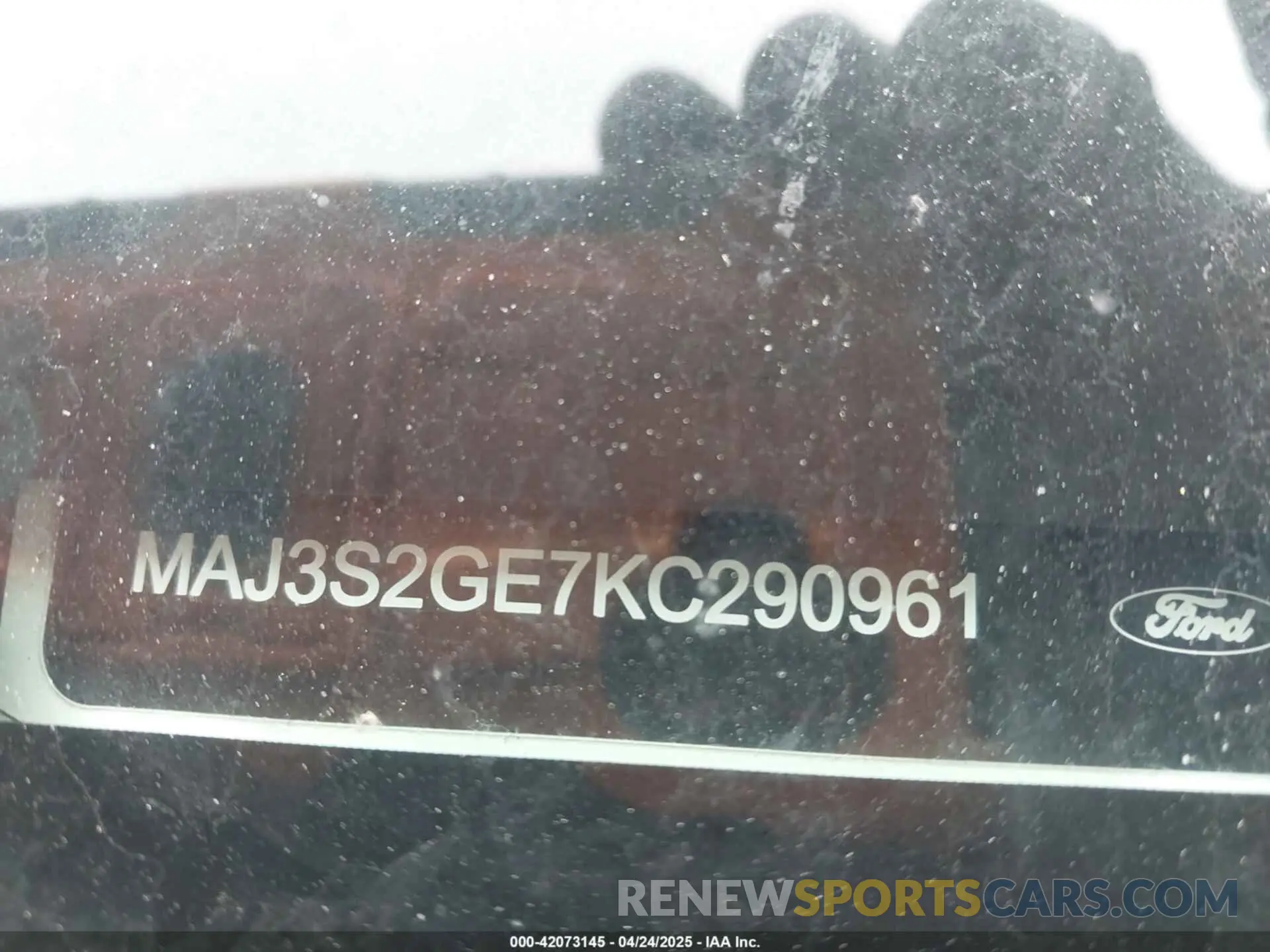 9 fotografías del automóvil dañado MAJ3S2GE7KC290961 FORD ECOSPORT 2019