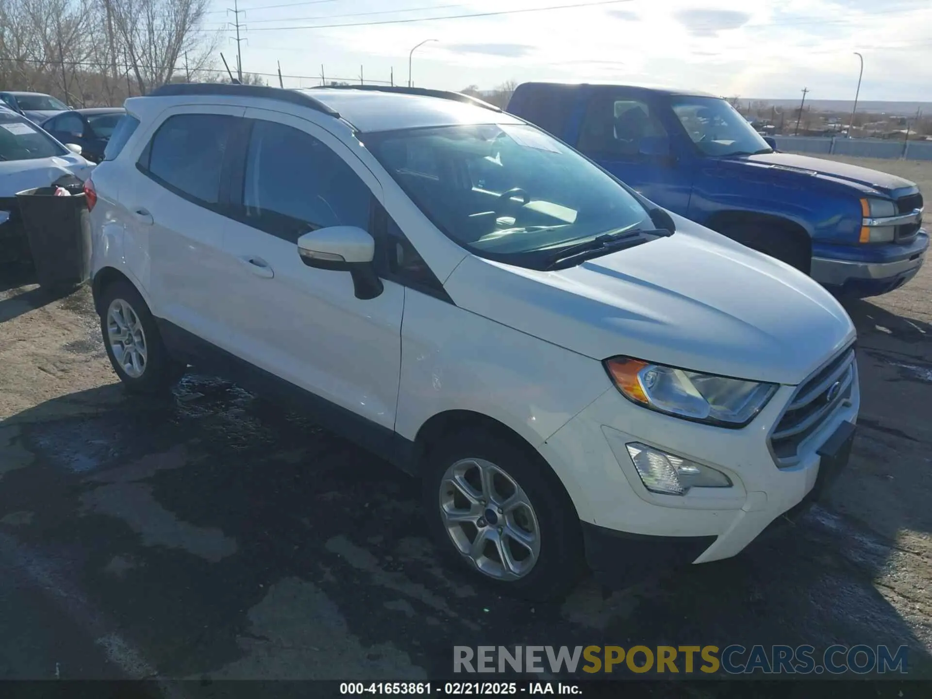 1 fotografías del automóvil dañado MAJ3S2GE7KC304339 FORD ECOSPORT 2019