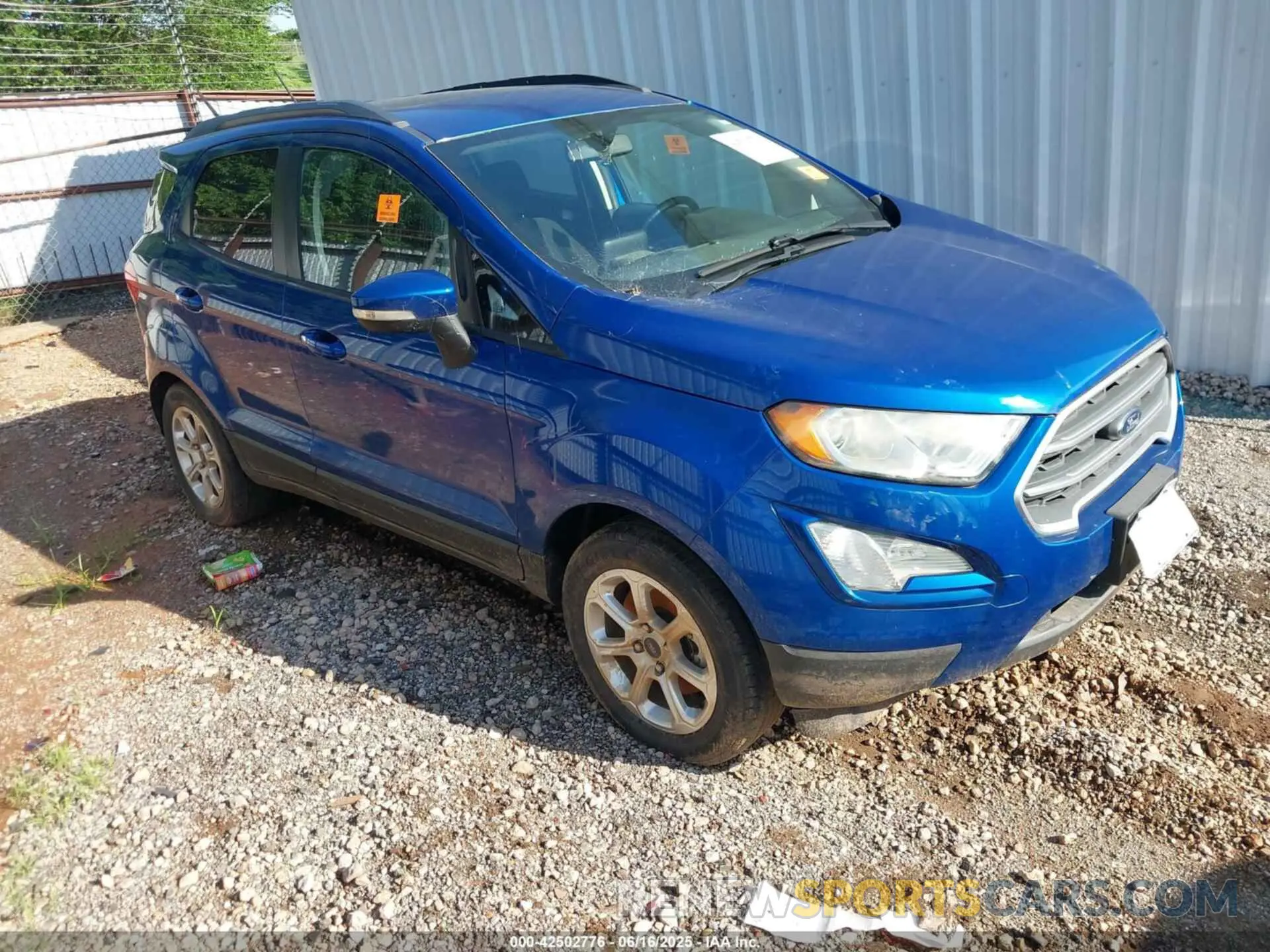 1 fotografías del automóvil dañado MAJ3S2GE8KC291617 FORD ECOSPORT 2019