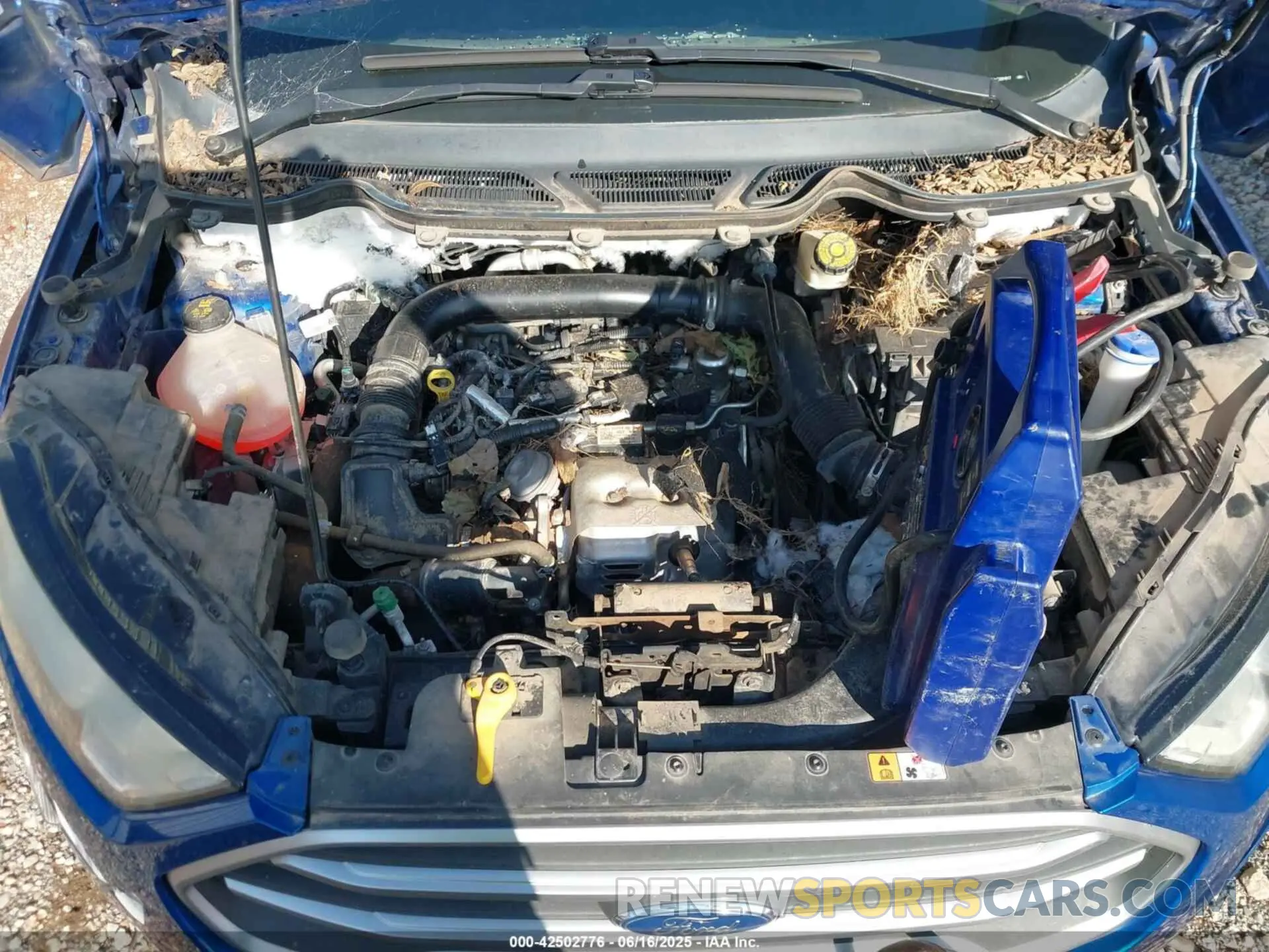 10 fotografías del automóvil dañado MAJ3S2GE8KC291617 FORD ECOSPORT 2019