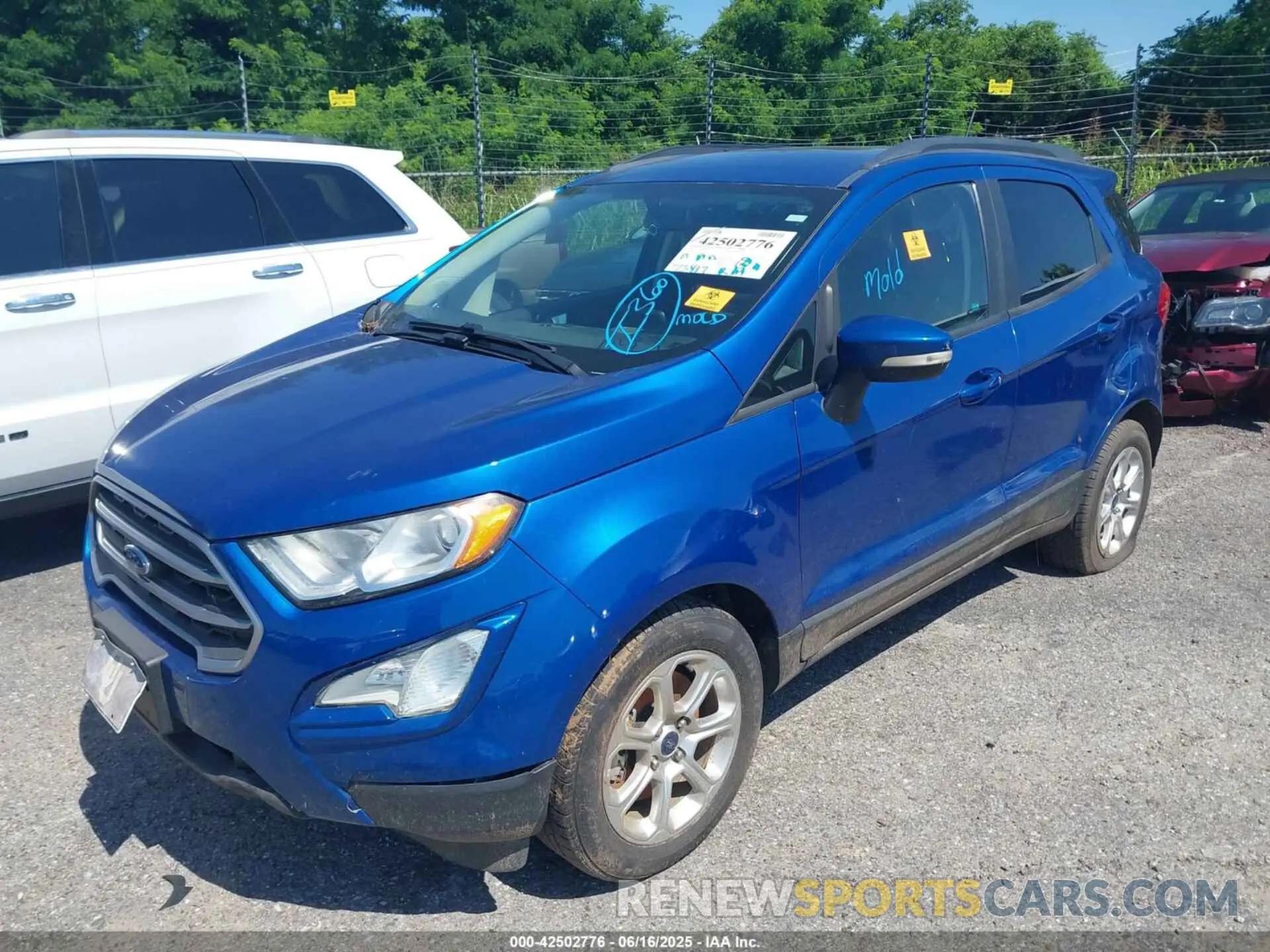 2 fotografías del automóvil dañado MAJ3S2GE8KC291617 FORD ECOSPORT 2019