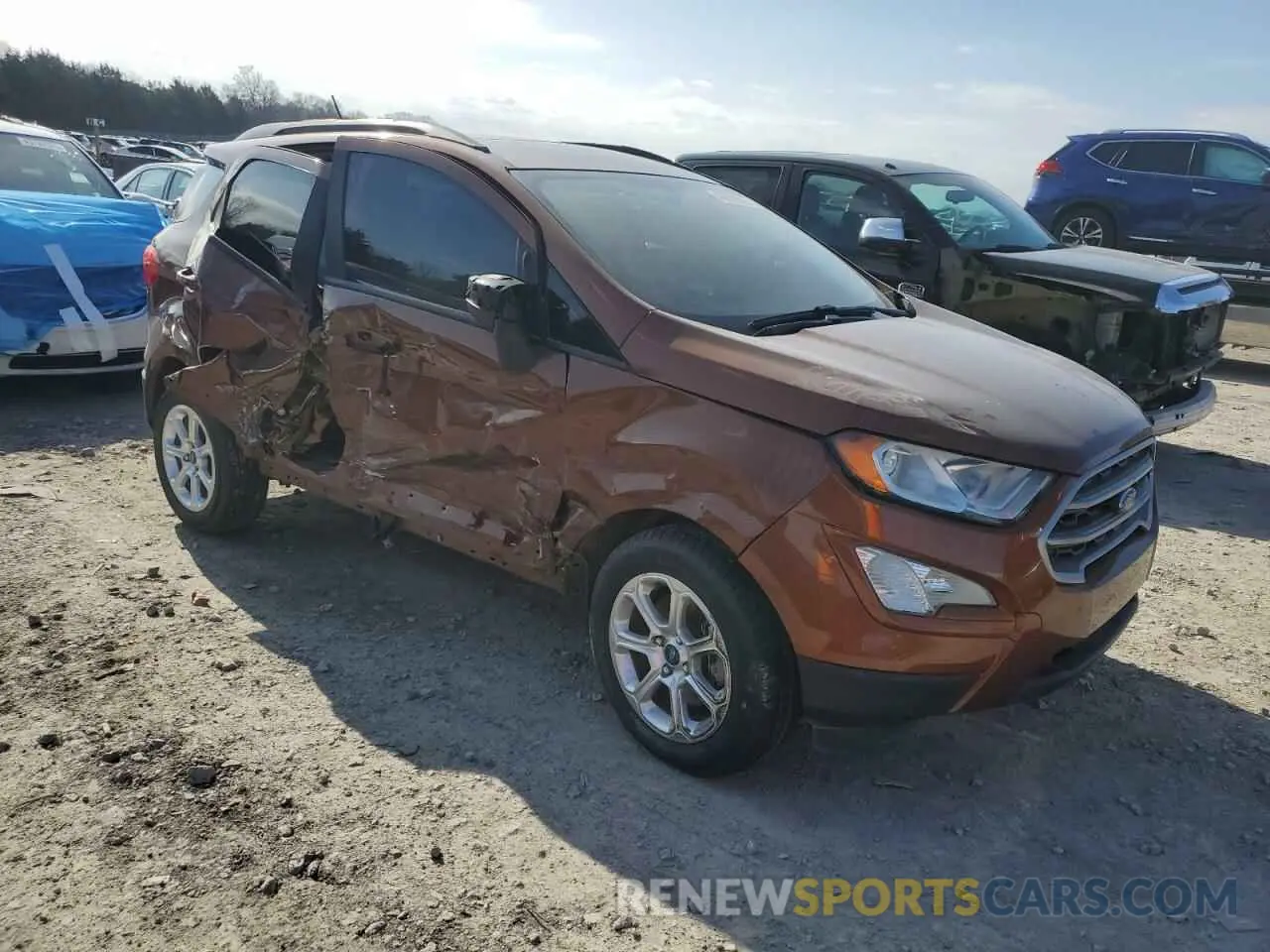 4 fotografías del automóvil dañado MAJ3S2GEXKC269571 FORD ECOSPORT 2019