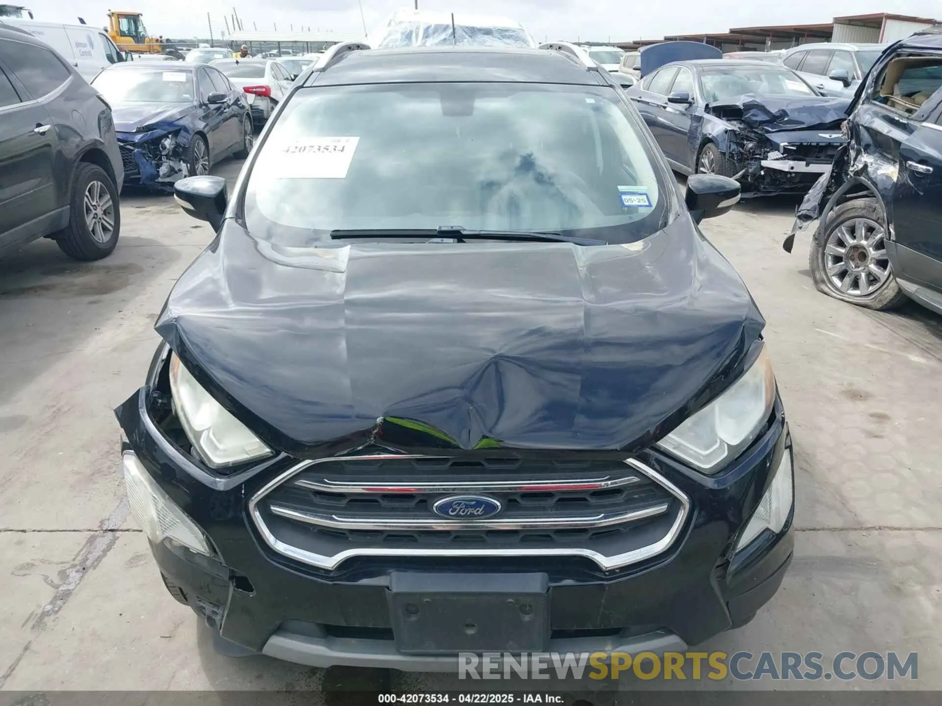 12 fotografías del automóvil dañado MAJ3S2KE5KC267816 FORD ECOSPORT 2019