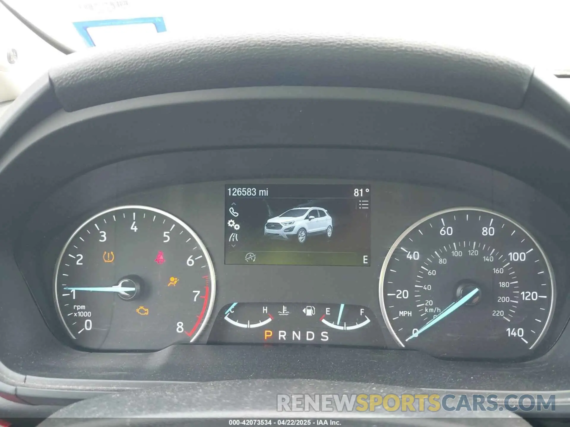 7 fotografías del automóvil dañado MAJ3S2KE5KC267816 FORD ECOSPORT 2019
