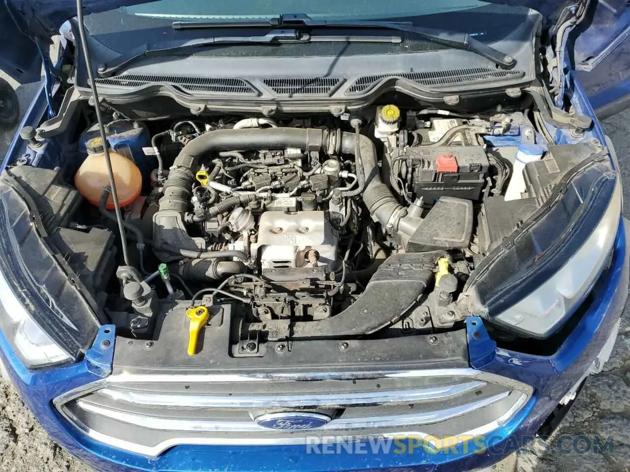 12 fotografías del automóvil dañado MAJ3S2KE9KC268130 FORD ECOSPORT 2019
