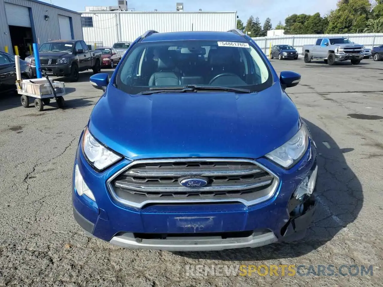 5 fotografías del automóvil dañado MAJ3S2KE9KC268130 FORD ECOSPORT 2019