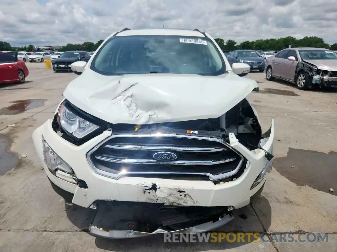 5 fotografías del automóvil dañado MAJ3S2KEXKC297460 FORD ECOSPORT 2019