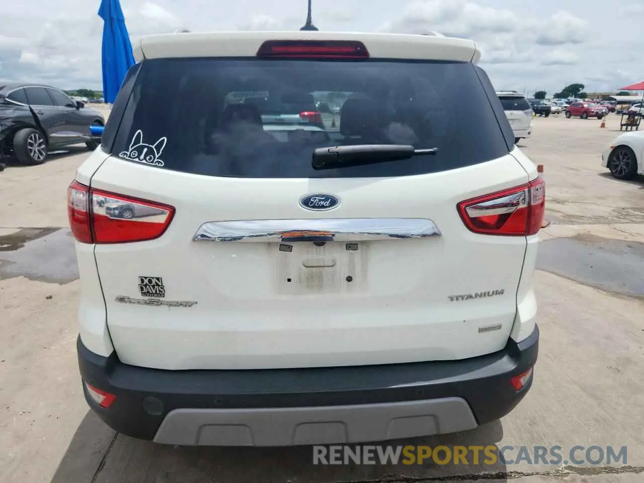 6 fotografías del automóvil dañado MAJ3S2KEXKC297460 FORD ECOSPORT 2019