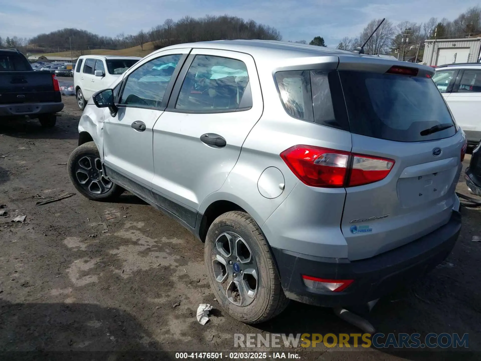 3 fotografías del automóvil dañado MAJ6S3FL0KC264995 FORD ECOSPORT 2019