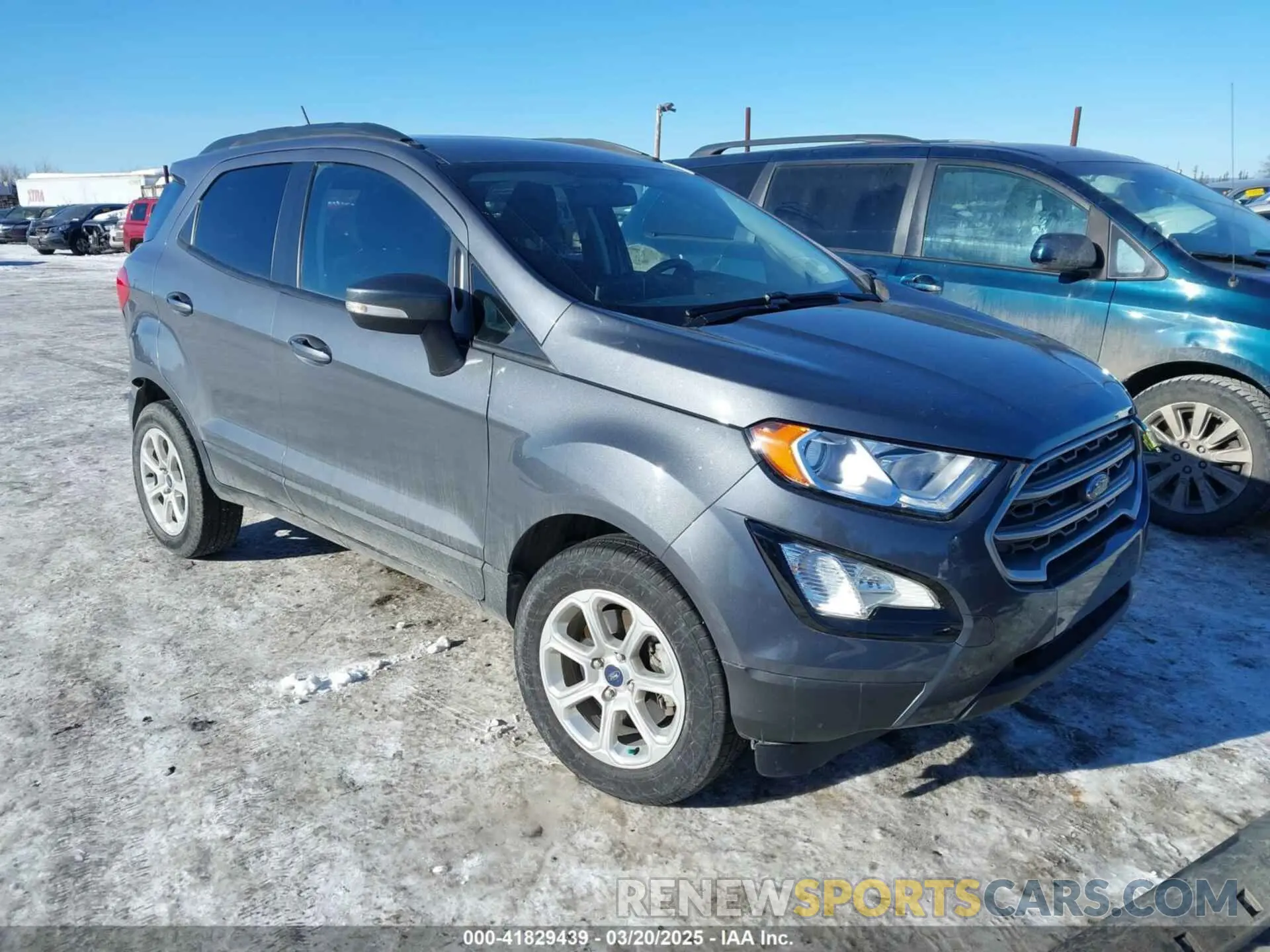 1 fotografías del automóvil dañado MAJ6S3GL0KC278751 FORD ECOSPORT 2019